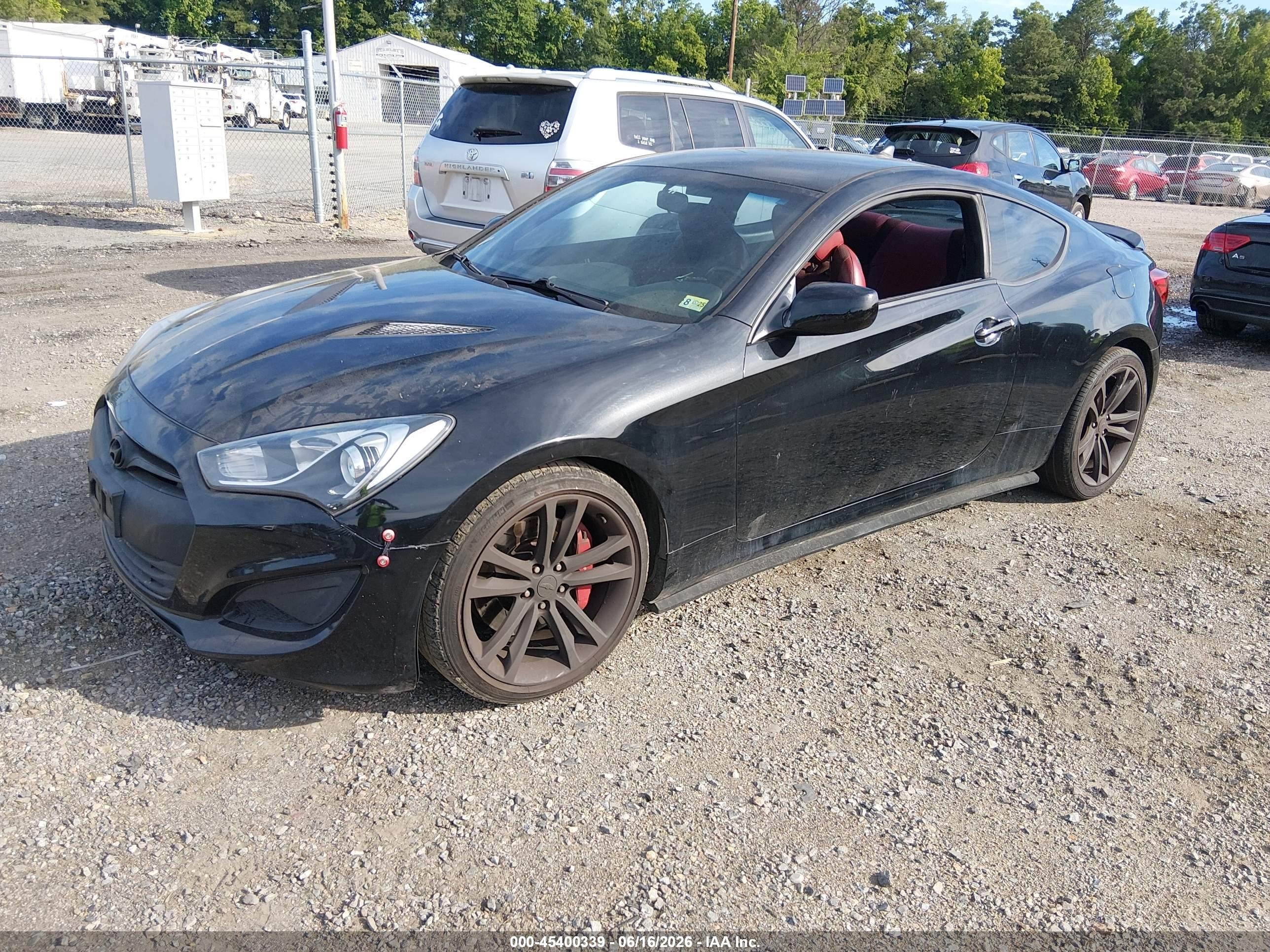 2013 Hyundai Genesis 2.0t Black vin: KMHHT6KD0DU082562
