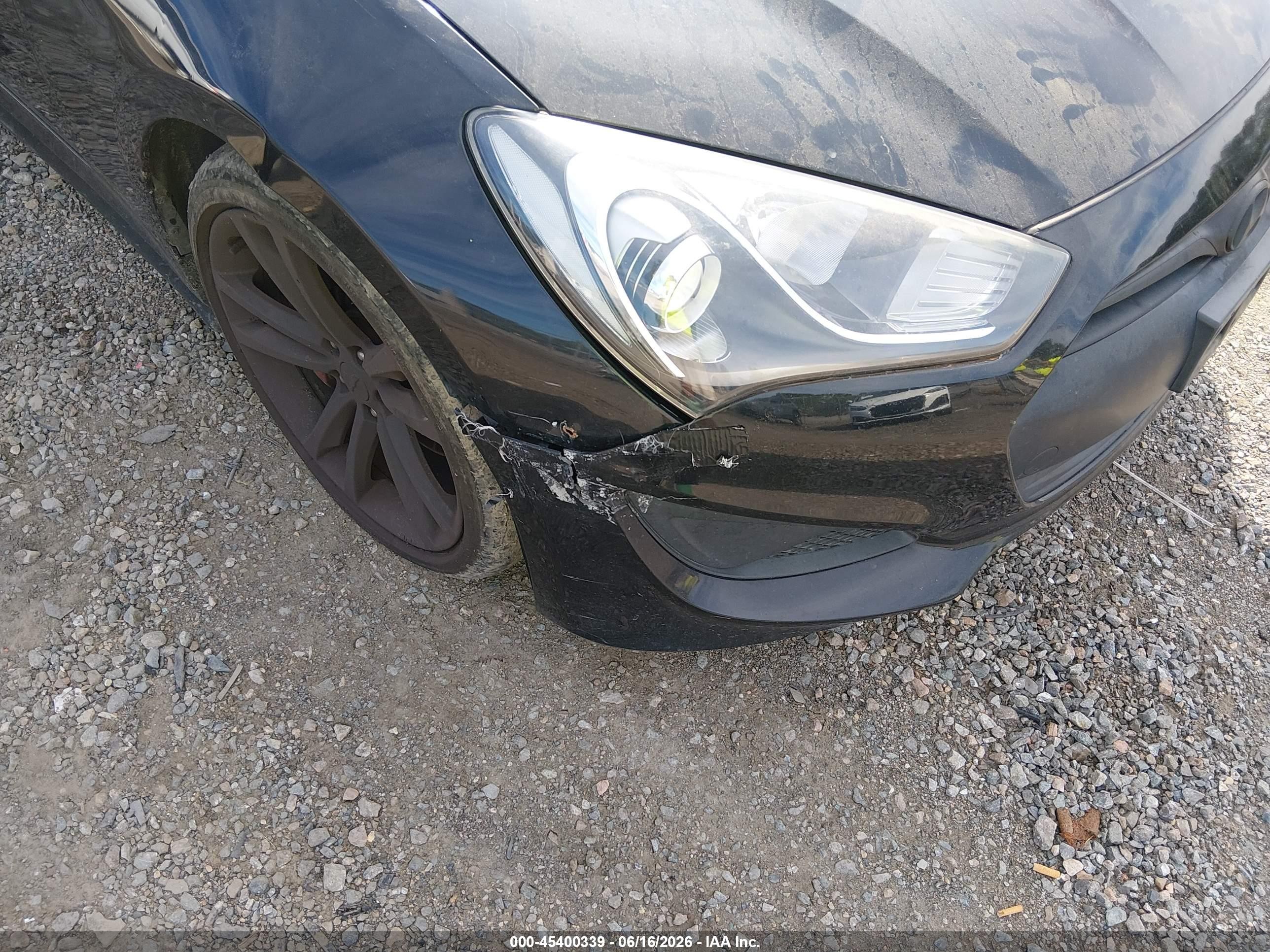 2013 Hyundai Genesis 2.0t Black vin: KMHHT6KD0DU082562