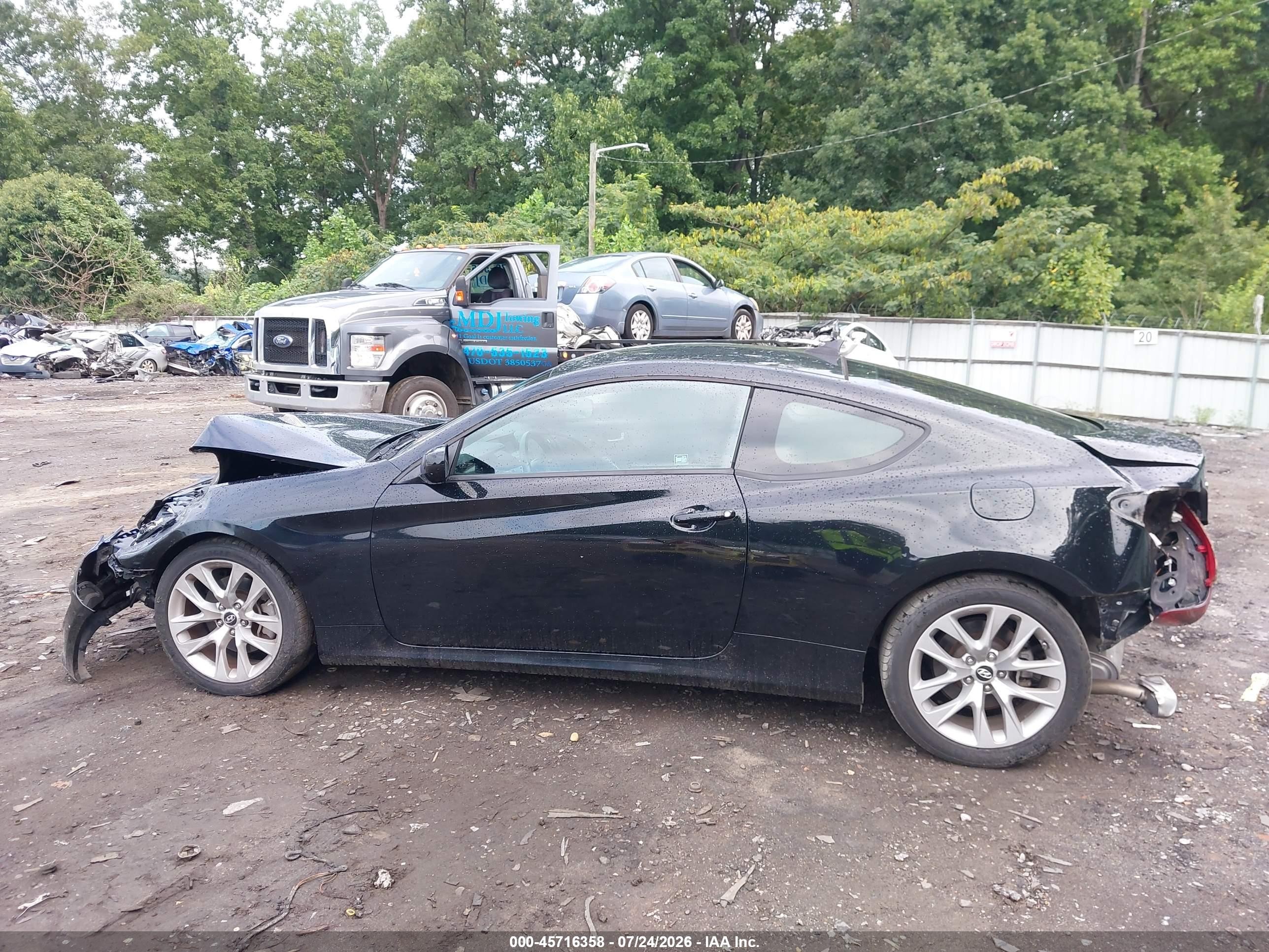 2013 Hyundai Genesis 2.0t Black vin: KMHHT6KD0DU092301
