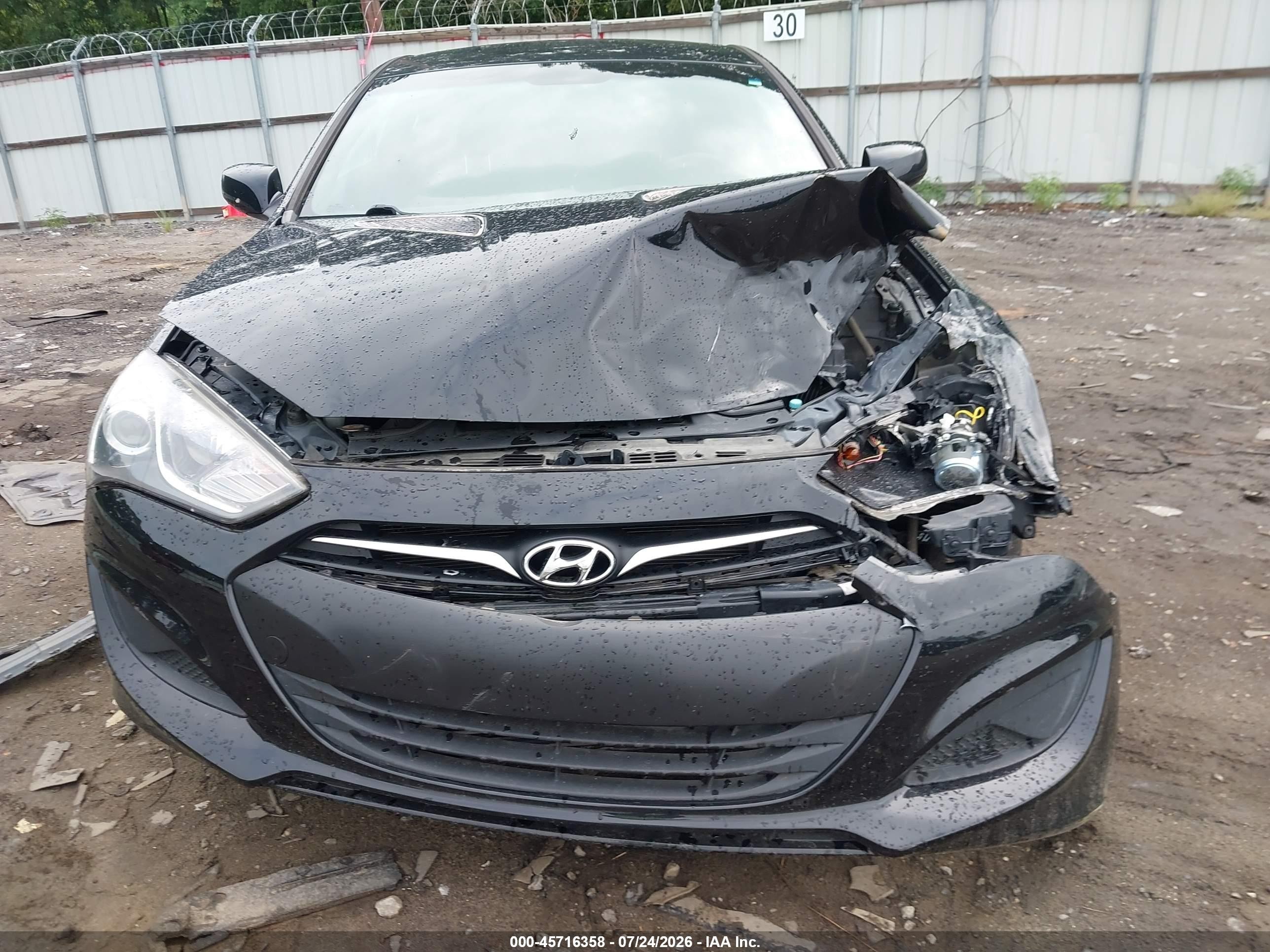 2013 Hyundai Genesis 2.0t Black vin: KMHHT6KD0DU092301
