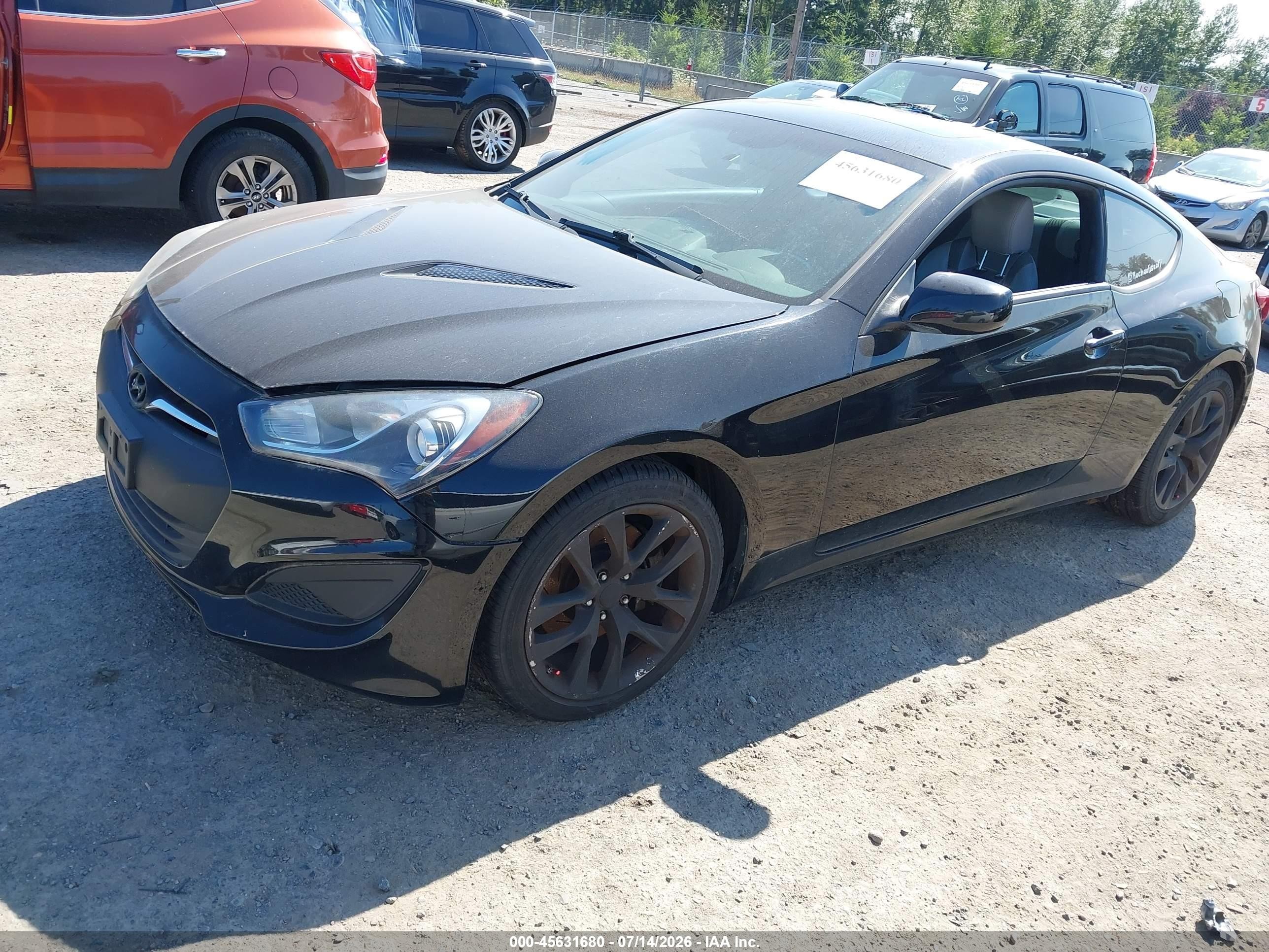 2013 Hyundai Genesis 2.0t Premium Black vin: KMHHT6KD0DU099443