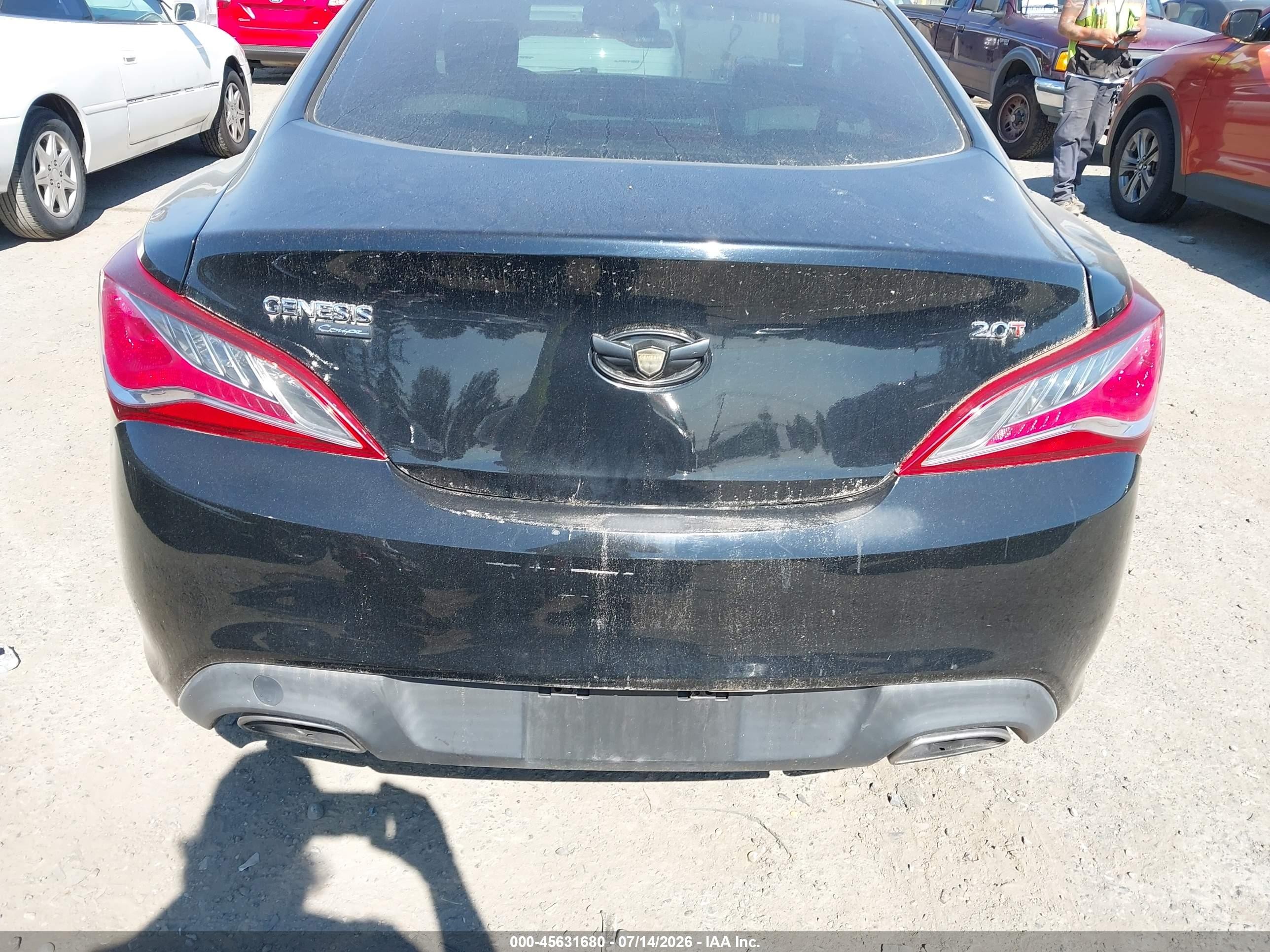 2013 Hyundai Genesis 2.0t Premium Black vin: KMHHT6KD0DU099443