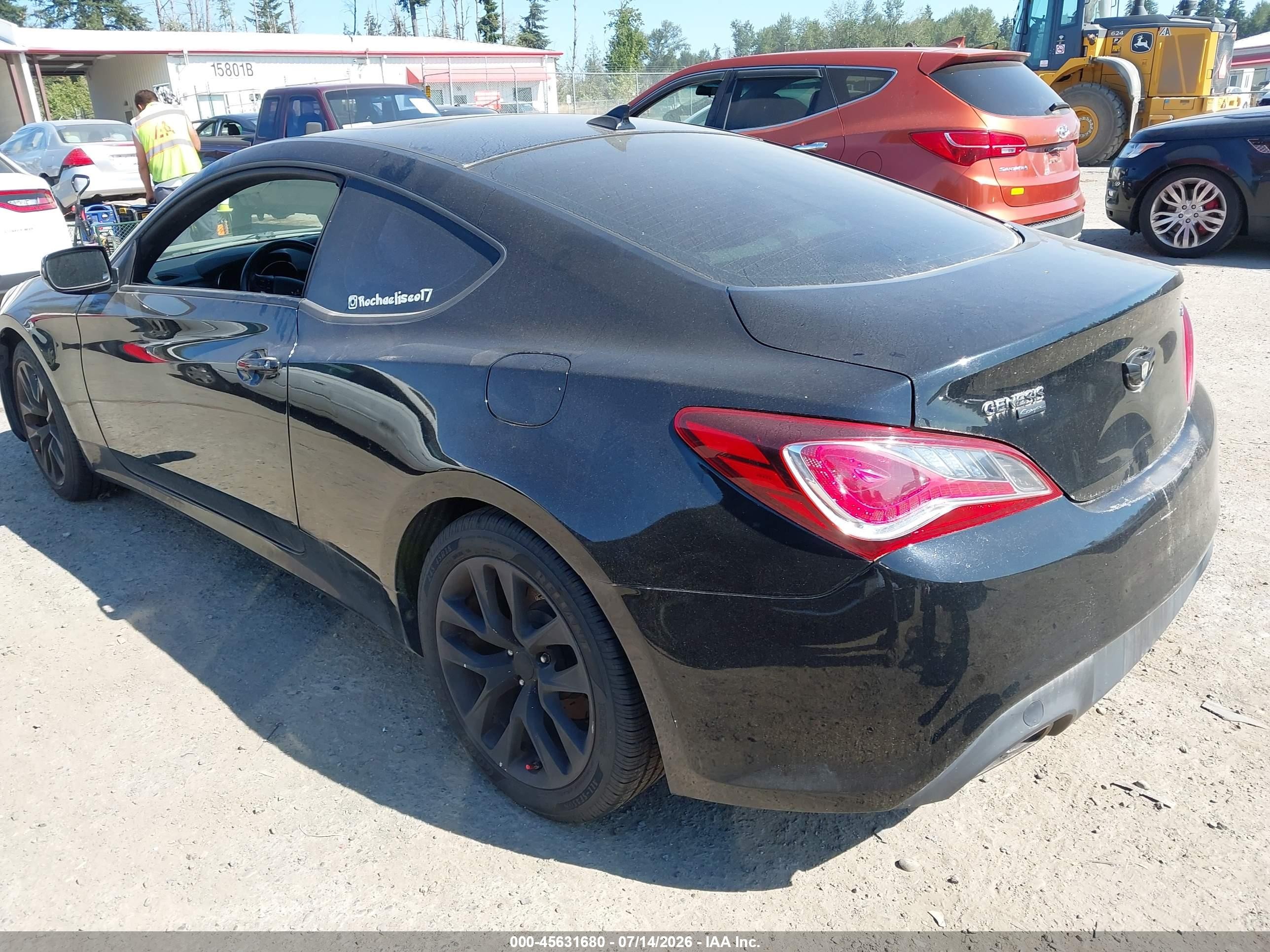 2013 Hyundai Genesis 2.0t Premium Black vin: KMHHT6KD0DU099443