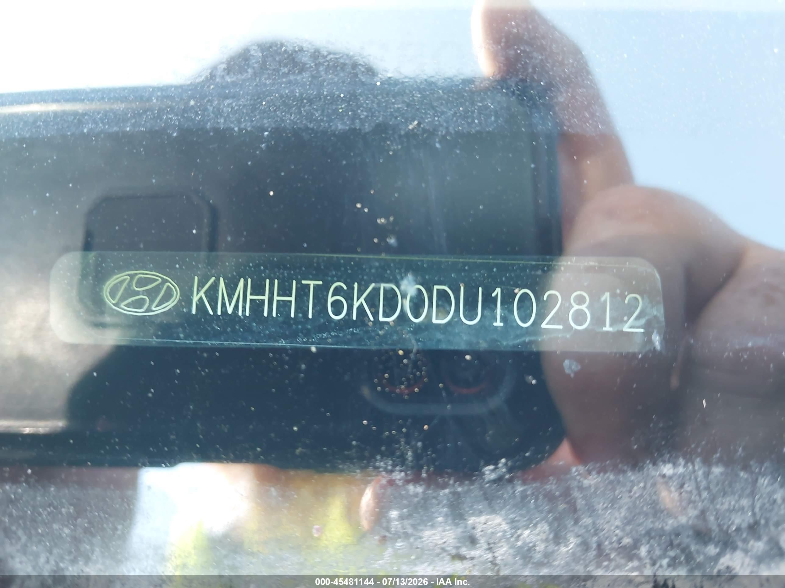 2013 Hyundai Genesis 2.0t Premium Black vin: KMHHT6KD0DU102812