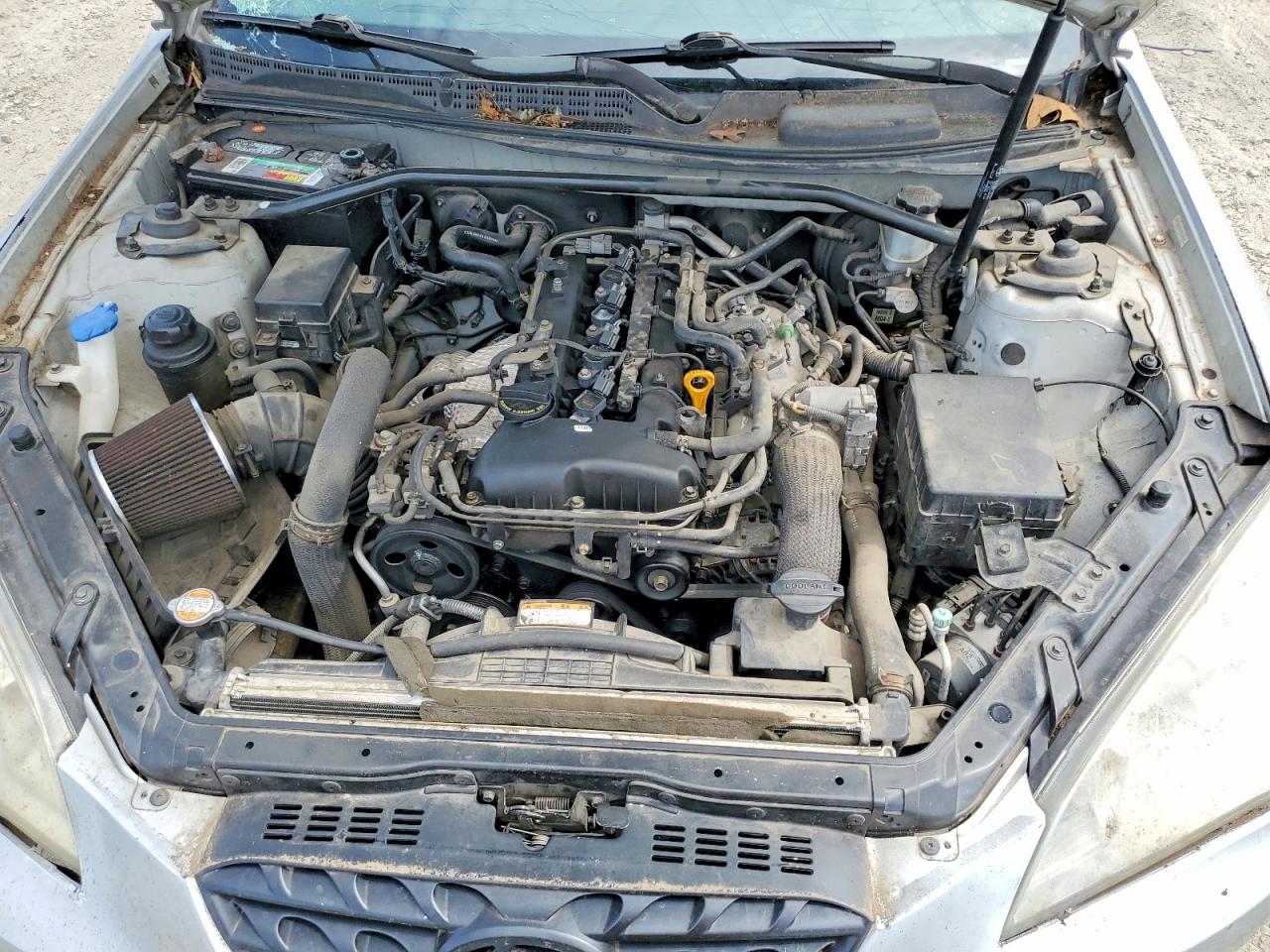2010 Hyundai Genesis Coupe 2.0t Silver vin: KMHHT6KD1AU021183