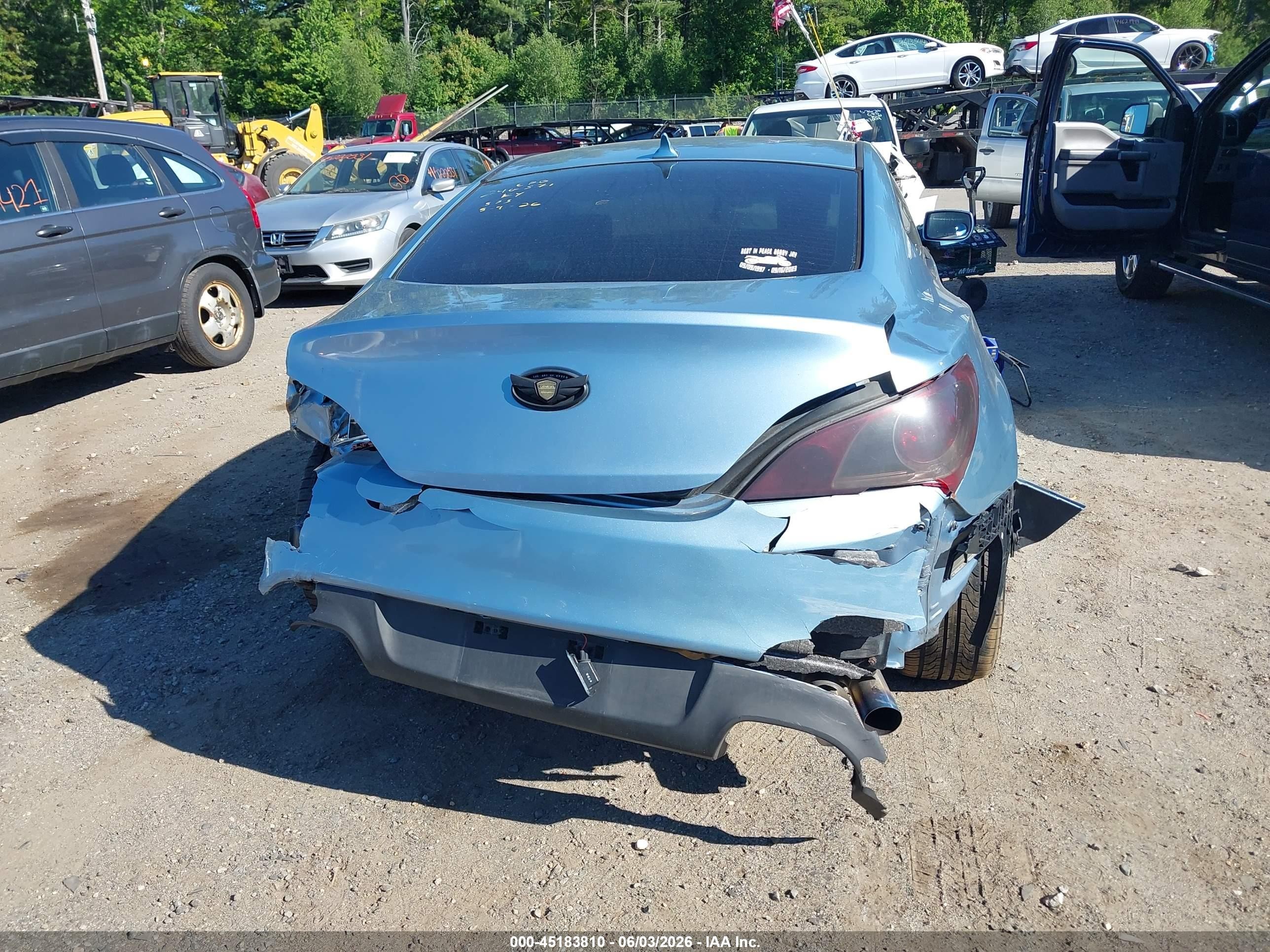 2010 Hyundai Genesis 2.0t Light Blue vin: KMHHT6KD1AU030479