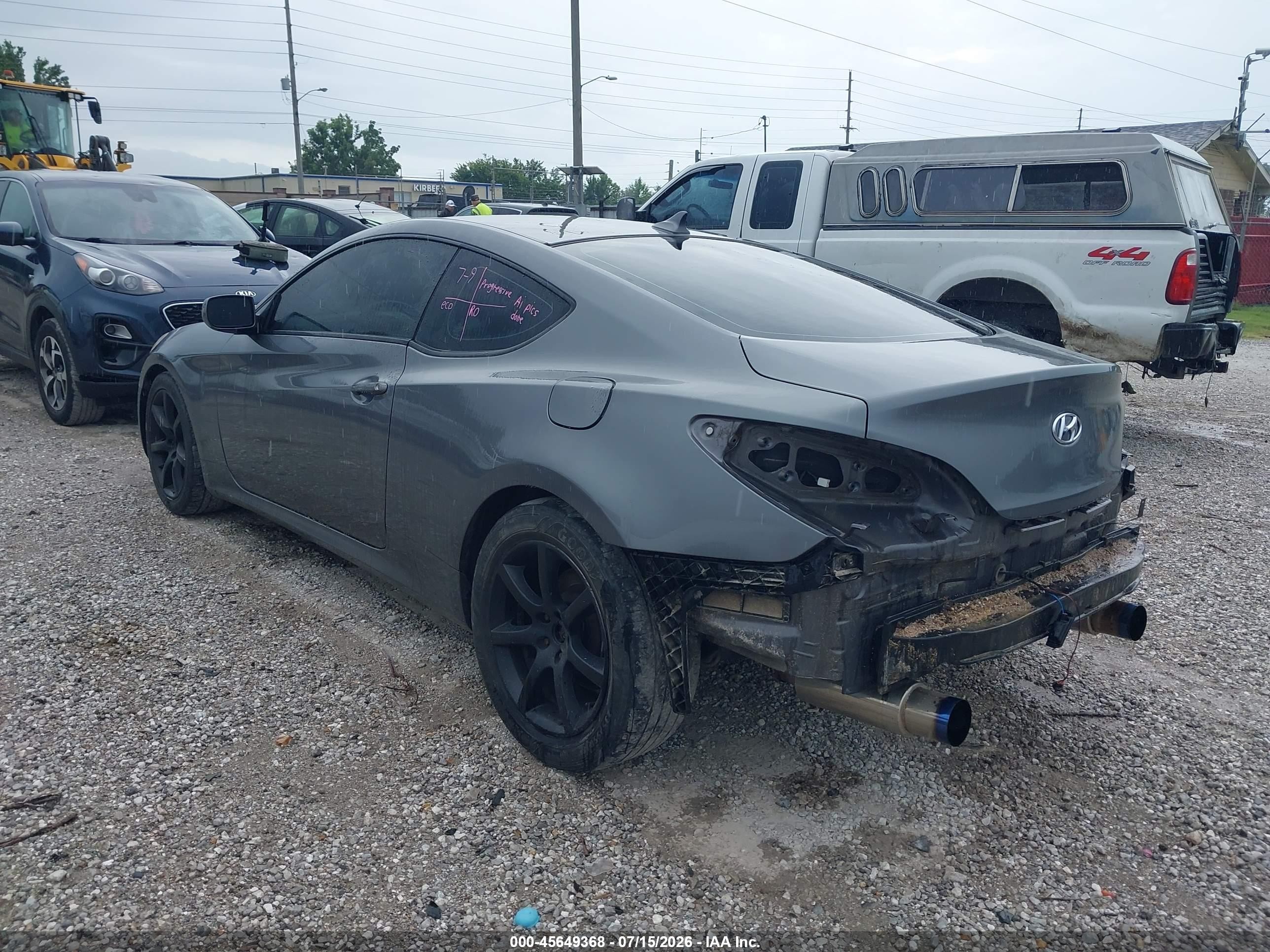 2011 Hyundai Genesis 2.0t Gray vin: KMHHT6KD1BU064469