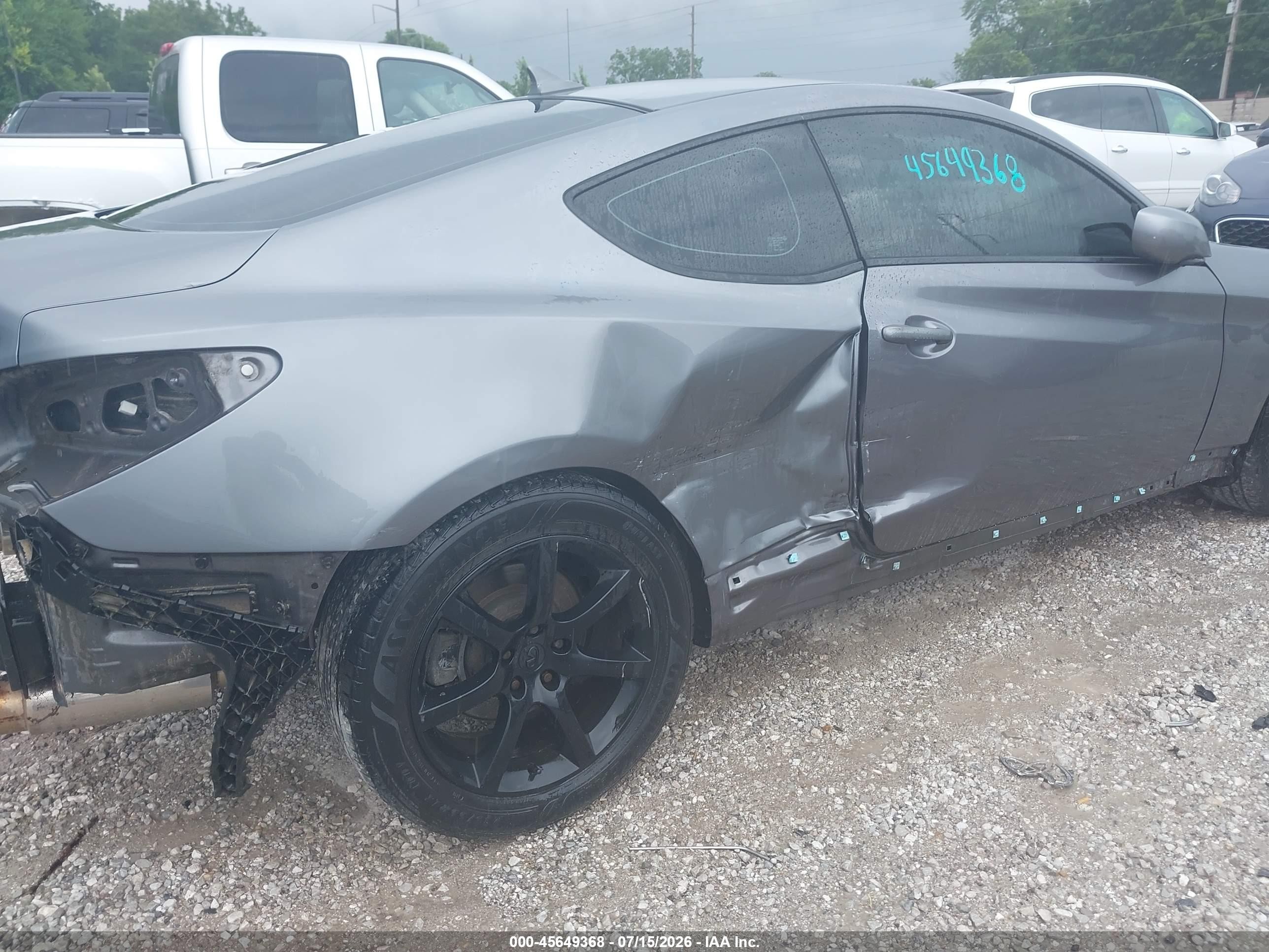 2011 Hyundai Genesis 2.0t Gray vin: KMHHT6KD1BU064469