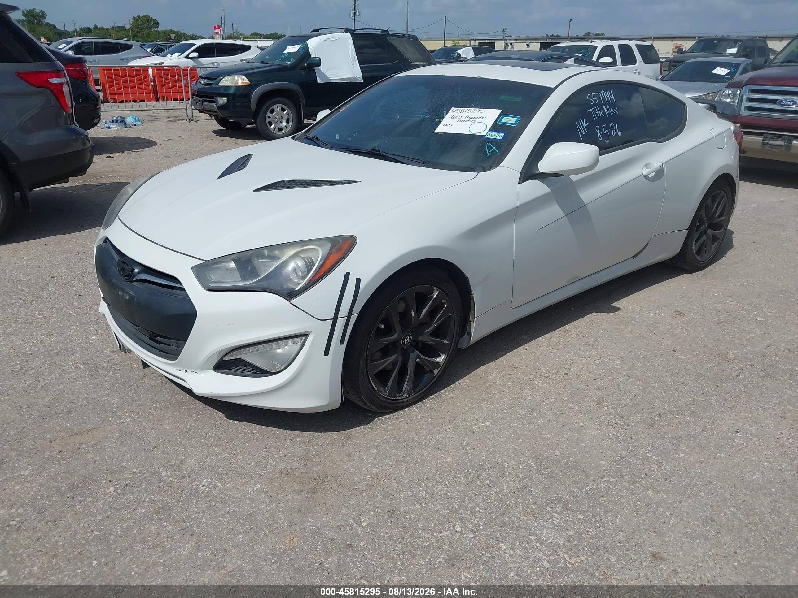 2013 Hyundai Genesis 2.0t Premium White vin: KMHHT6KD1DU103628