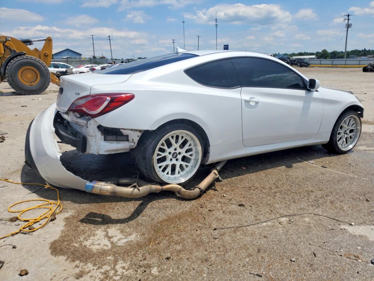 2014 Hyundai Genesis Coupe 2.0t White vin: KMHHT6KD1EU115408