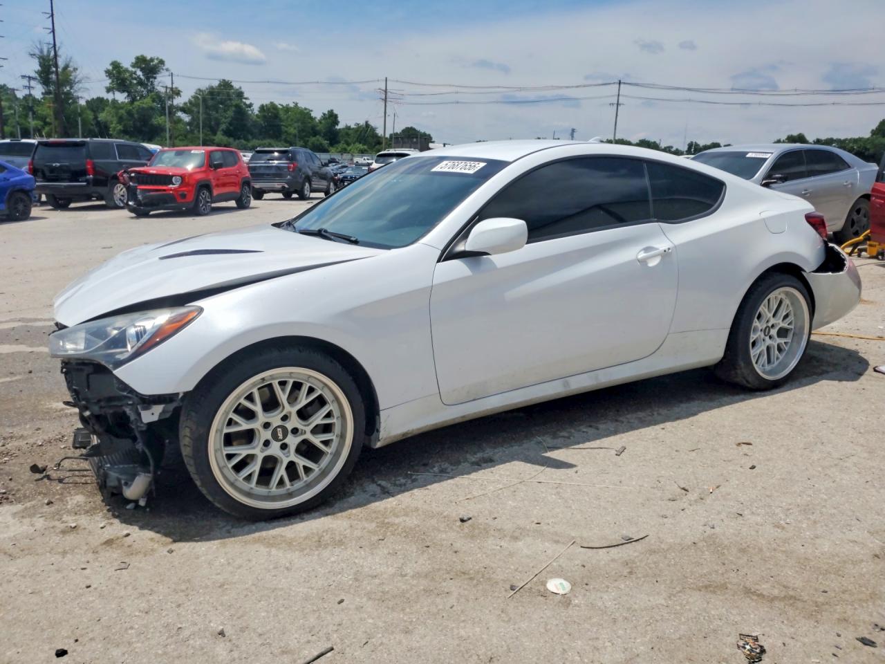 2014 Hyundai Genesis Coupe 2.0t White vin: KMHHT6KD1EU115408