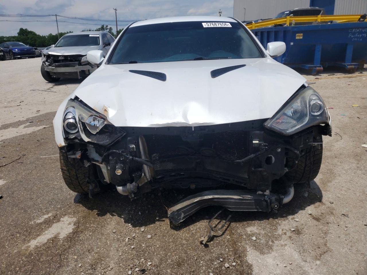 2014 Hyundai Genesis Coupe 2.0t White vin: KMHHT6KD1EU115408