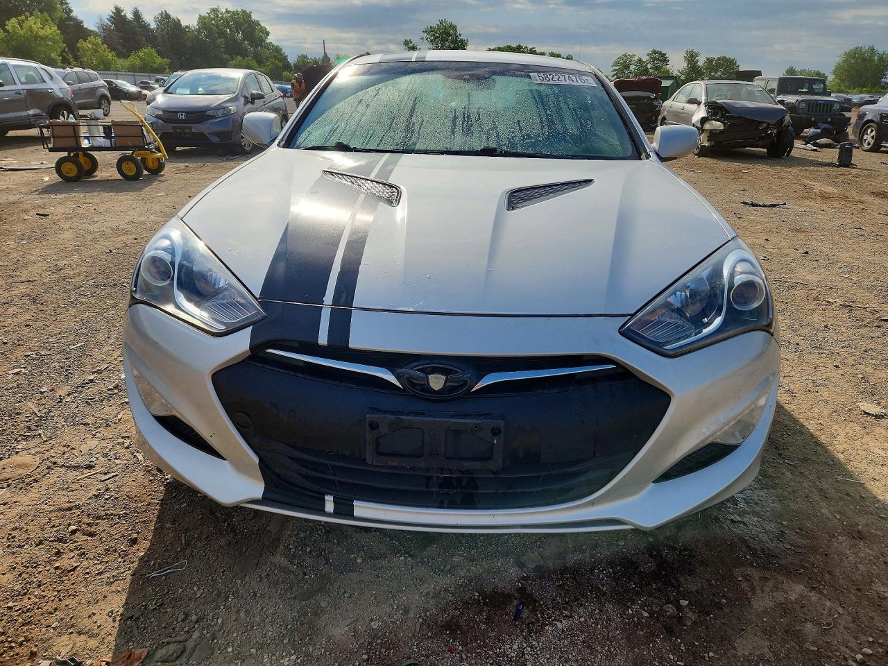 2014 Hyundai Genesis Coupe 2.0t Gray vin: KMHHT6KD1EU116557