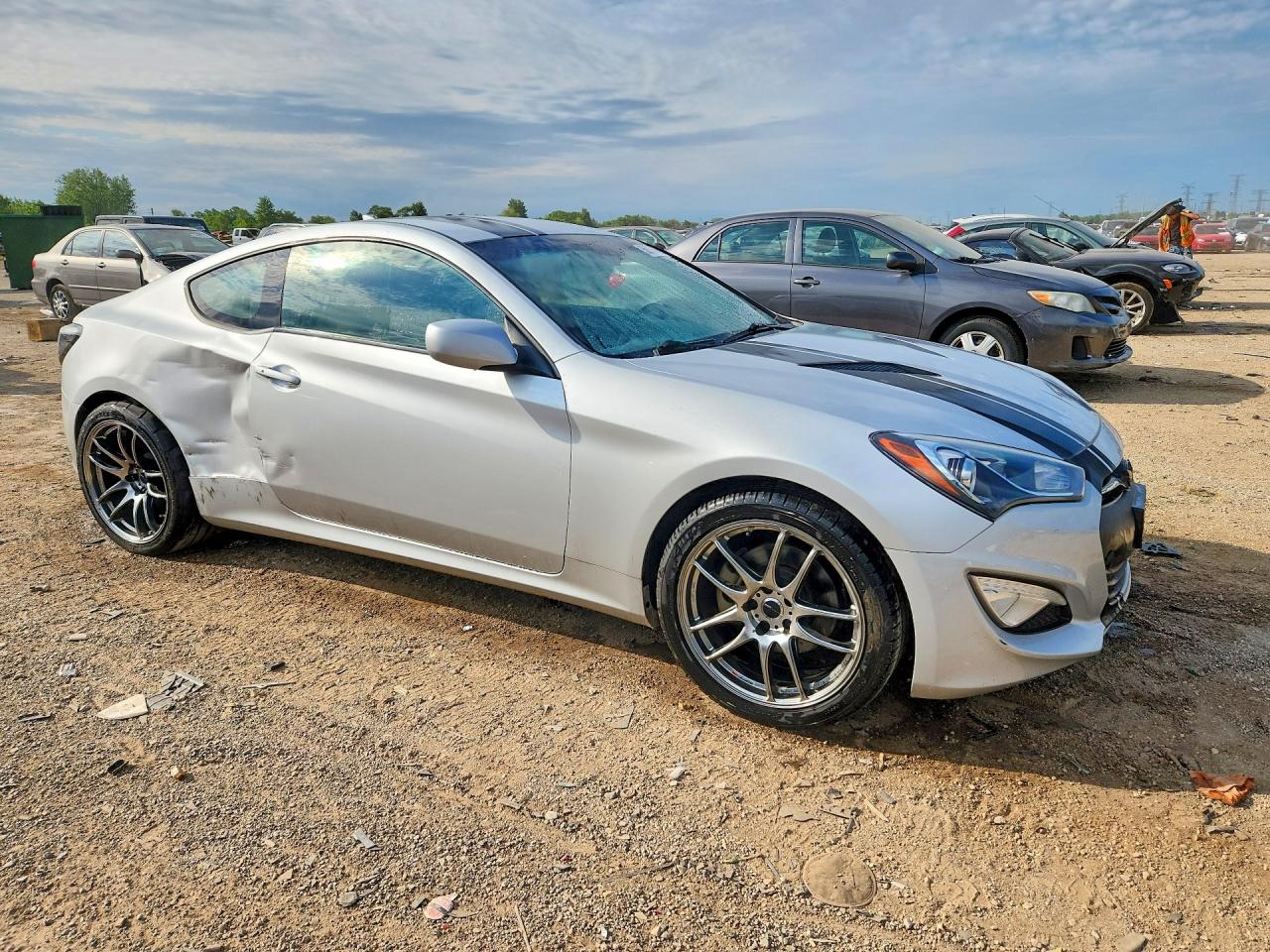 2014 Hyundai Genesis Coupe 2.0t Gray vin: KMHHT6KD1EU116557