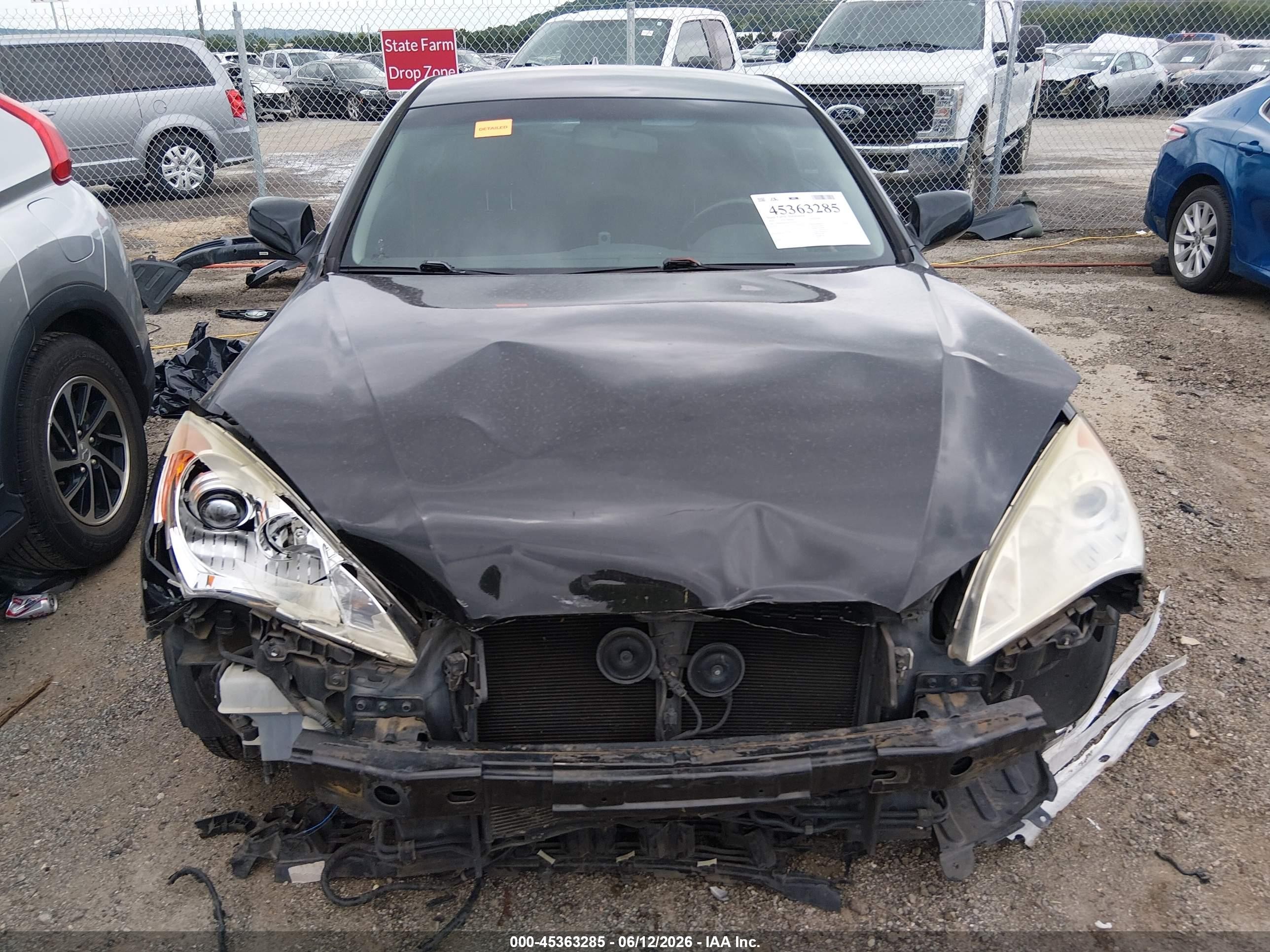 2010 Hyundai Genesis 2.0t Black vin: KMHHT6KD2AU035545