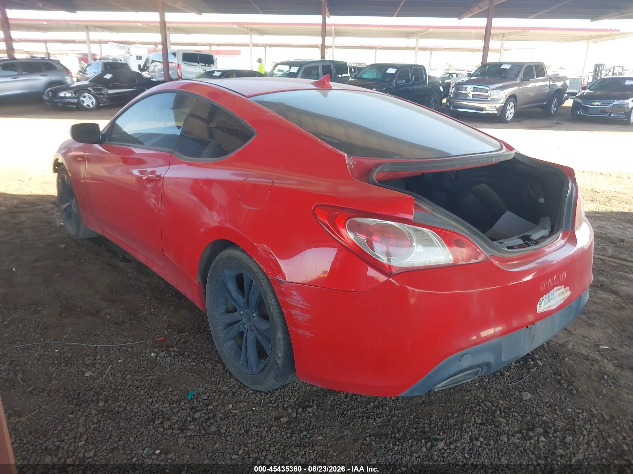 2011 Hyundai Genesis 2.0t Premium Red vin: KMHHT6KD2BU043484