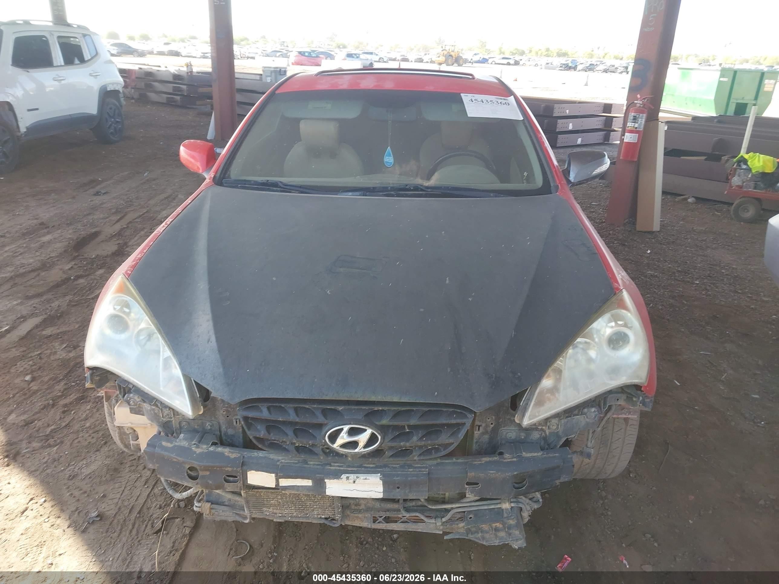 2011 Hyundai Genesis 2.0t Premium Red vin: KMHHT6KD2BU043484