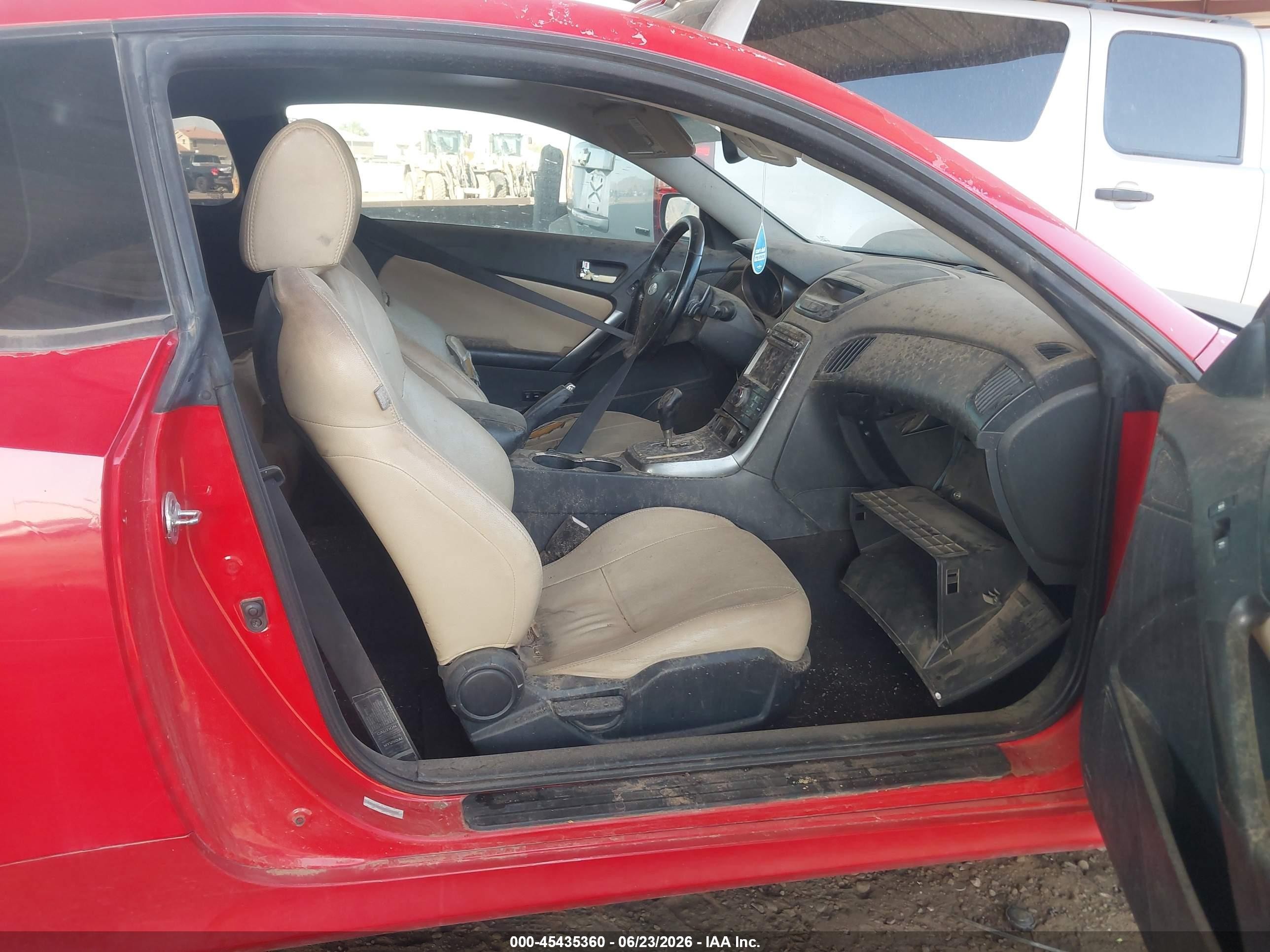 2011 Hyundai Genesis 2.0t Premium Red vin: KMHHT6KD2BU043484