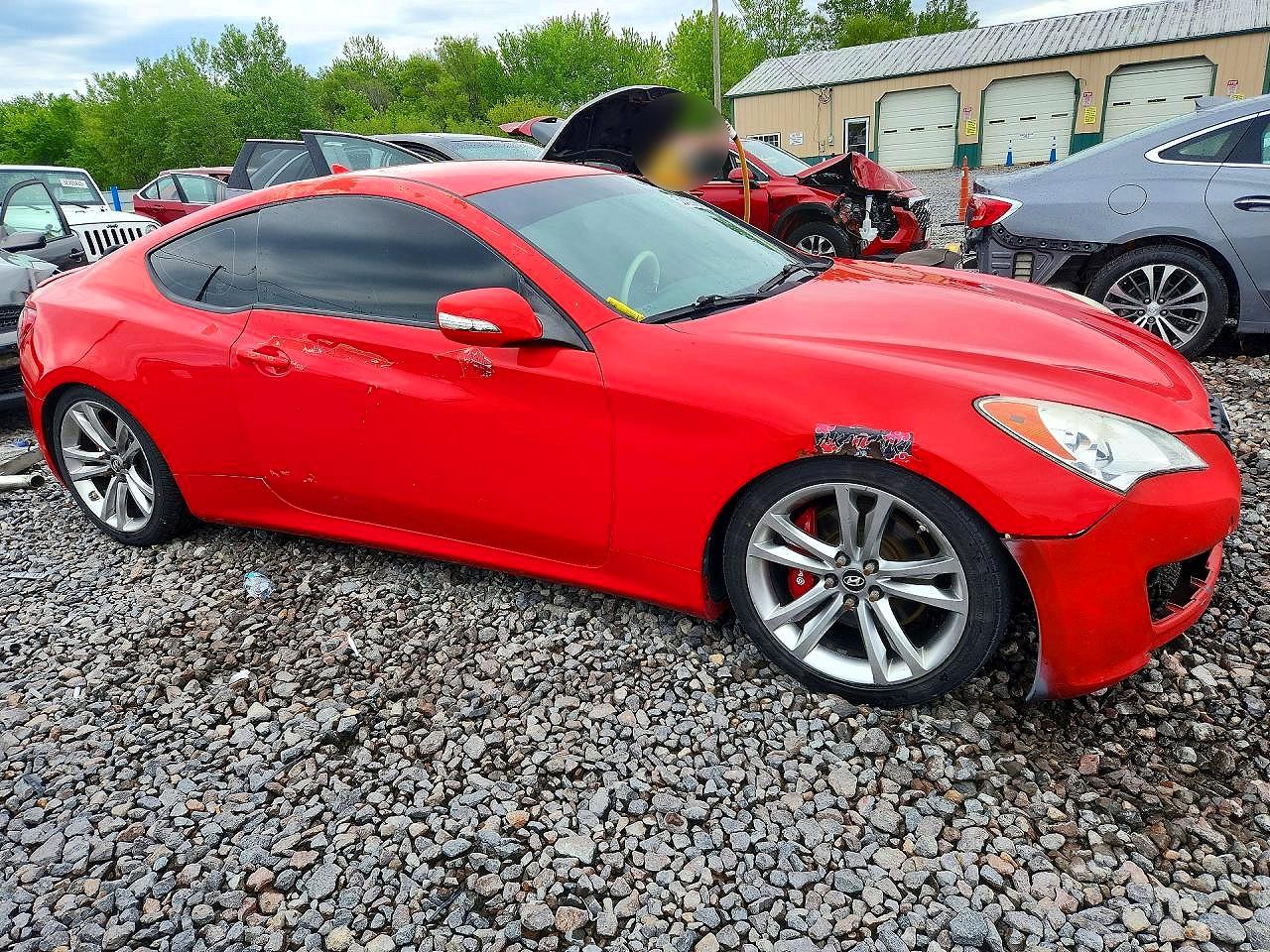 2011 Hyundai Genesis Coupe 2.0t Red vin: KMHHT6KD2BU062262