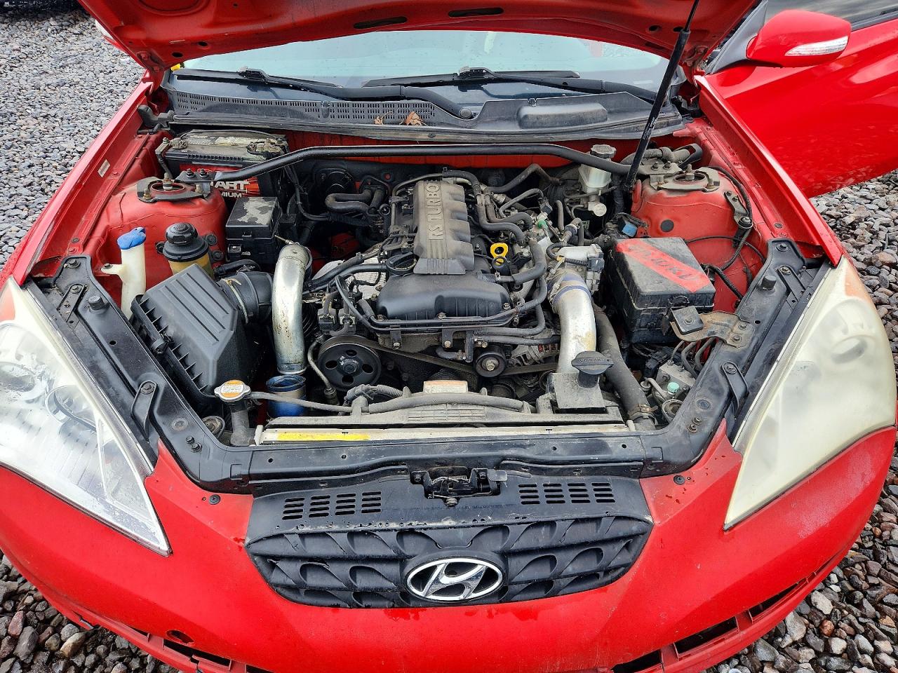 2011 Hyundai Genesis Coupe 2.0t Red vin: KMHHT6KD2BU062262