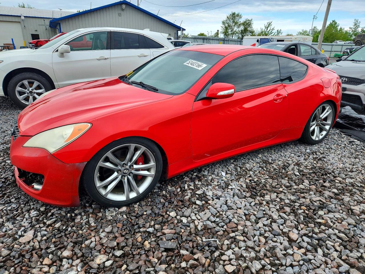 2011 Hyundai Genesis Coupe 2.0t Red vin: KMHHT6KD2BU062262