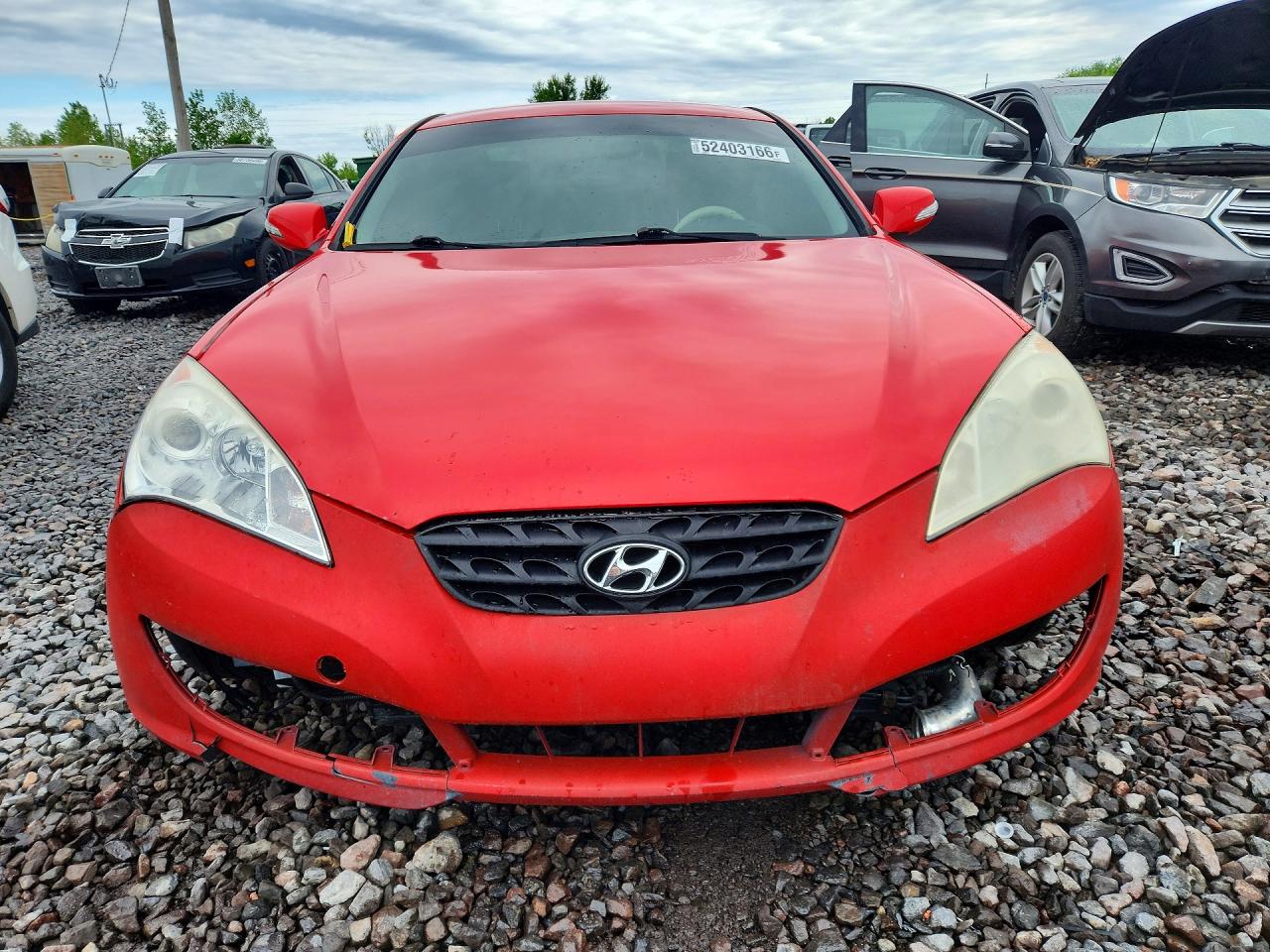 2011 Hyundai Genesis Coupe 2.0t Red vin: KMHHT6KD2BU062262