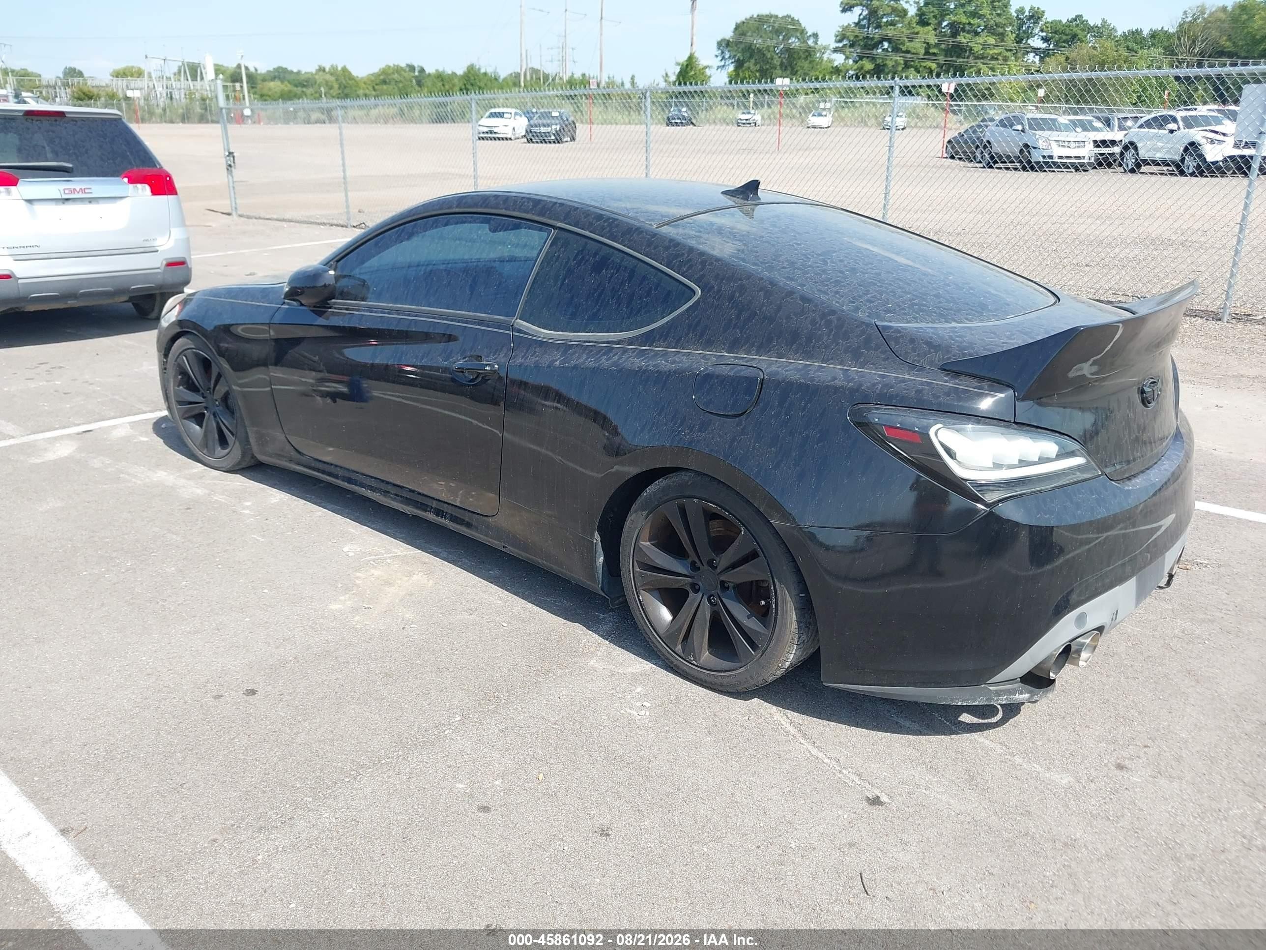 2013 Hyundai Genesis 2.0t Черный vin: KMHHT6KD2DU080165