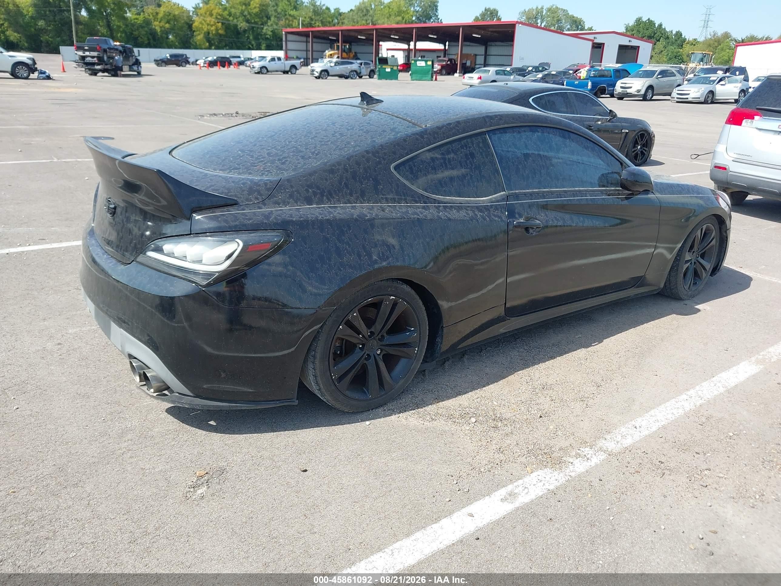 2013 Hyundai Genesis 2.0t Черный vin: KMHHT6KD2DU080165