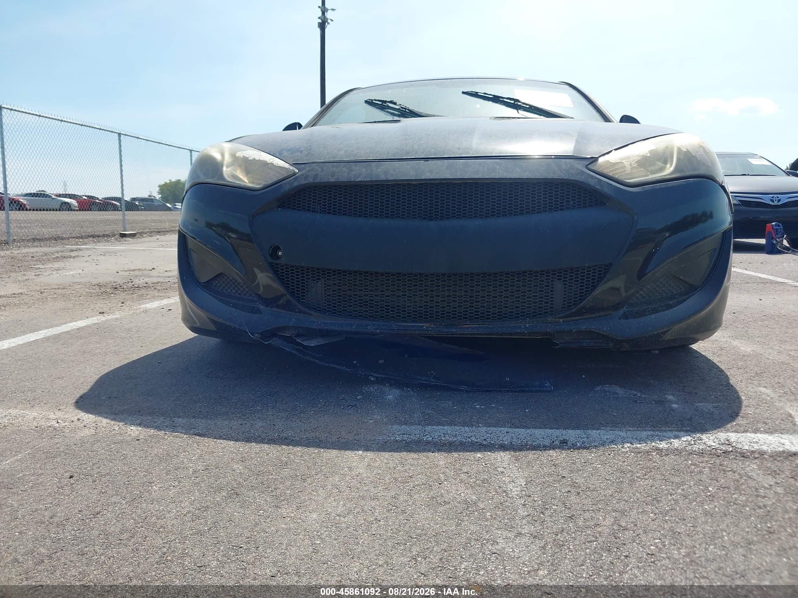 2013 Hyundai Genesis 2.0t Черный vin: KMHHT6KD2DU080165