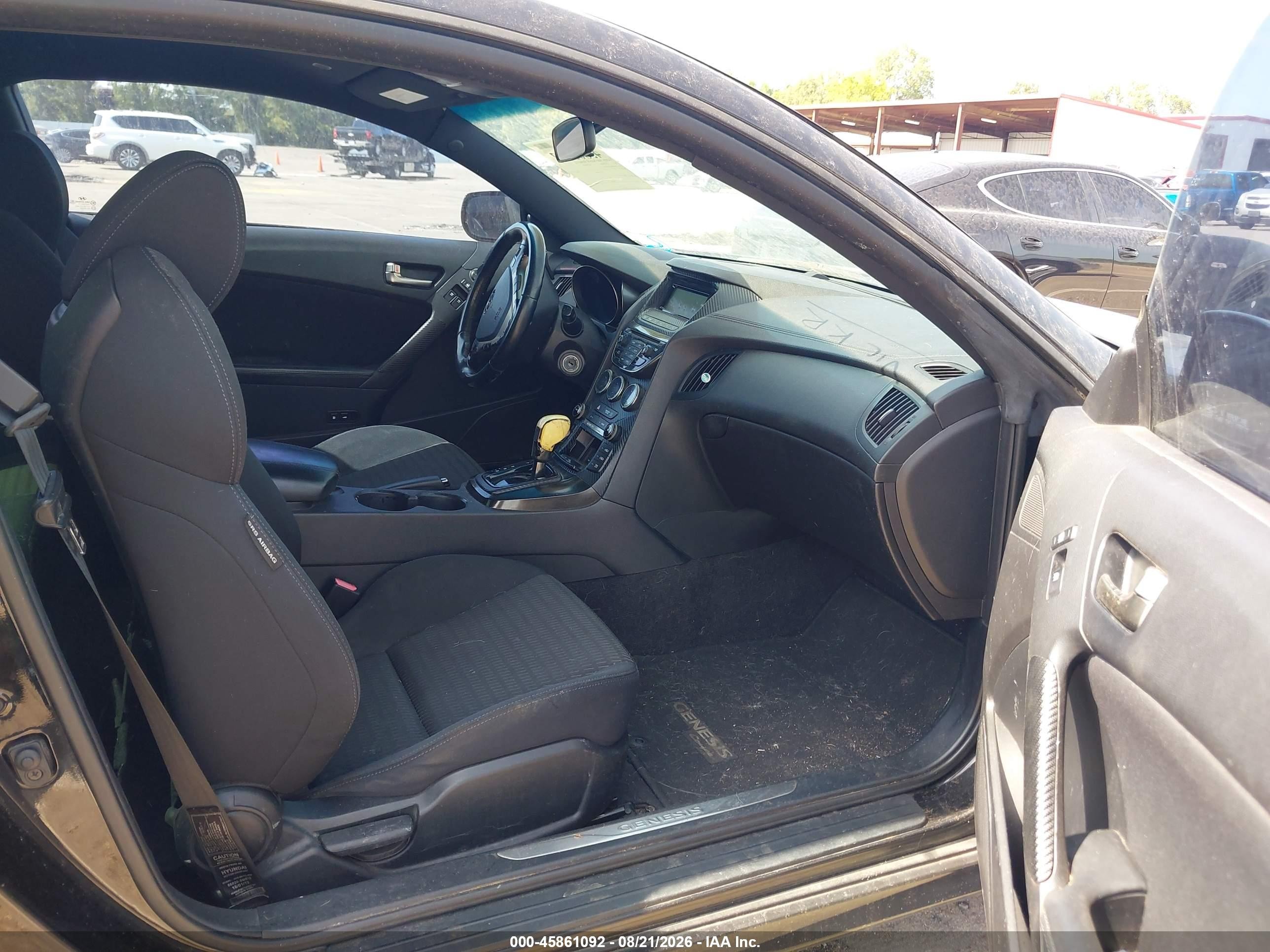 2013 Hyundai Genesis 2.0t Черный vin: KMHHT6KD2DU080165