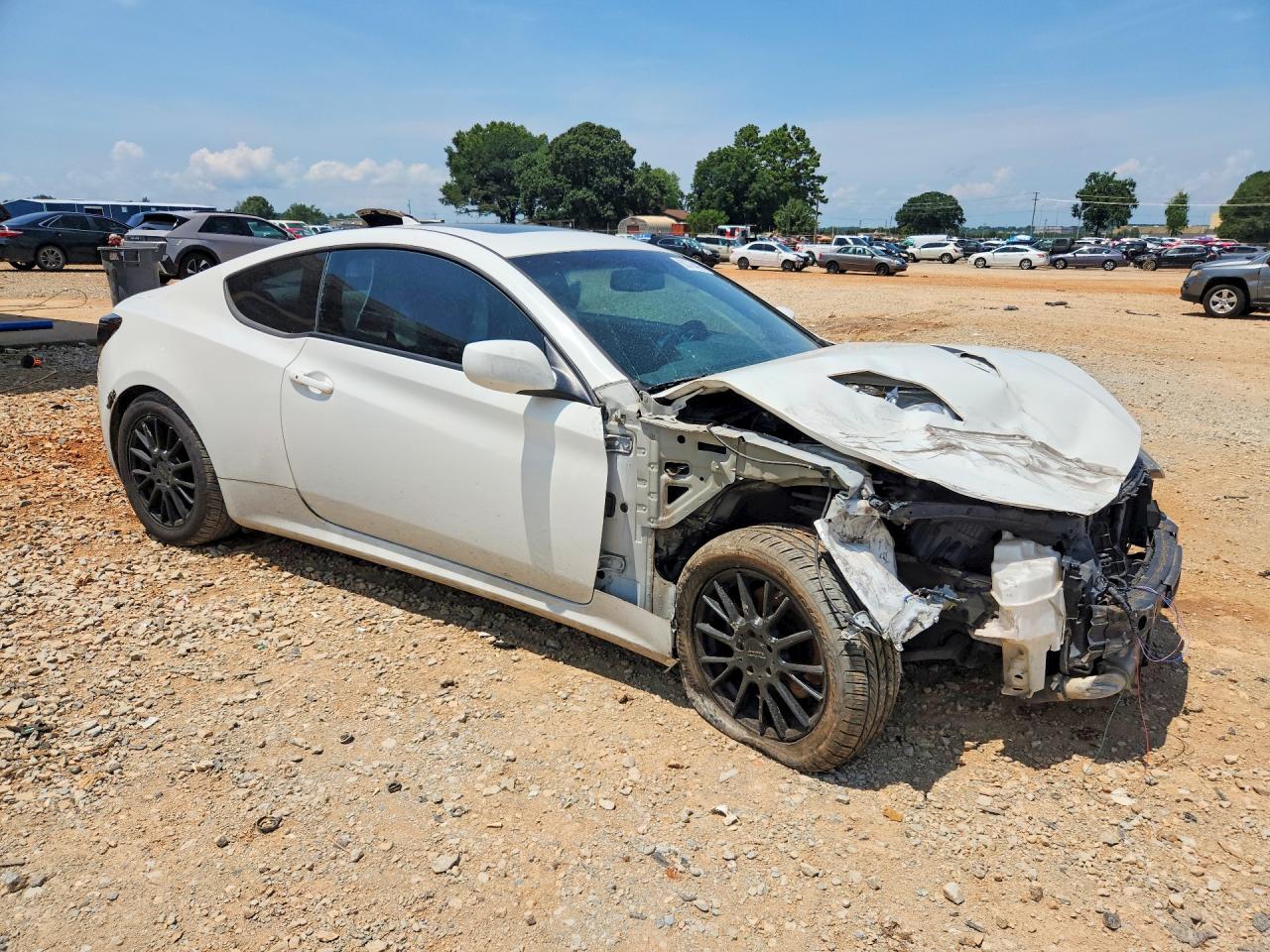 2013 Hyundai Genesis Coupe 2.0t White vin: KMHHT6KD2DU081168