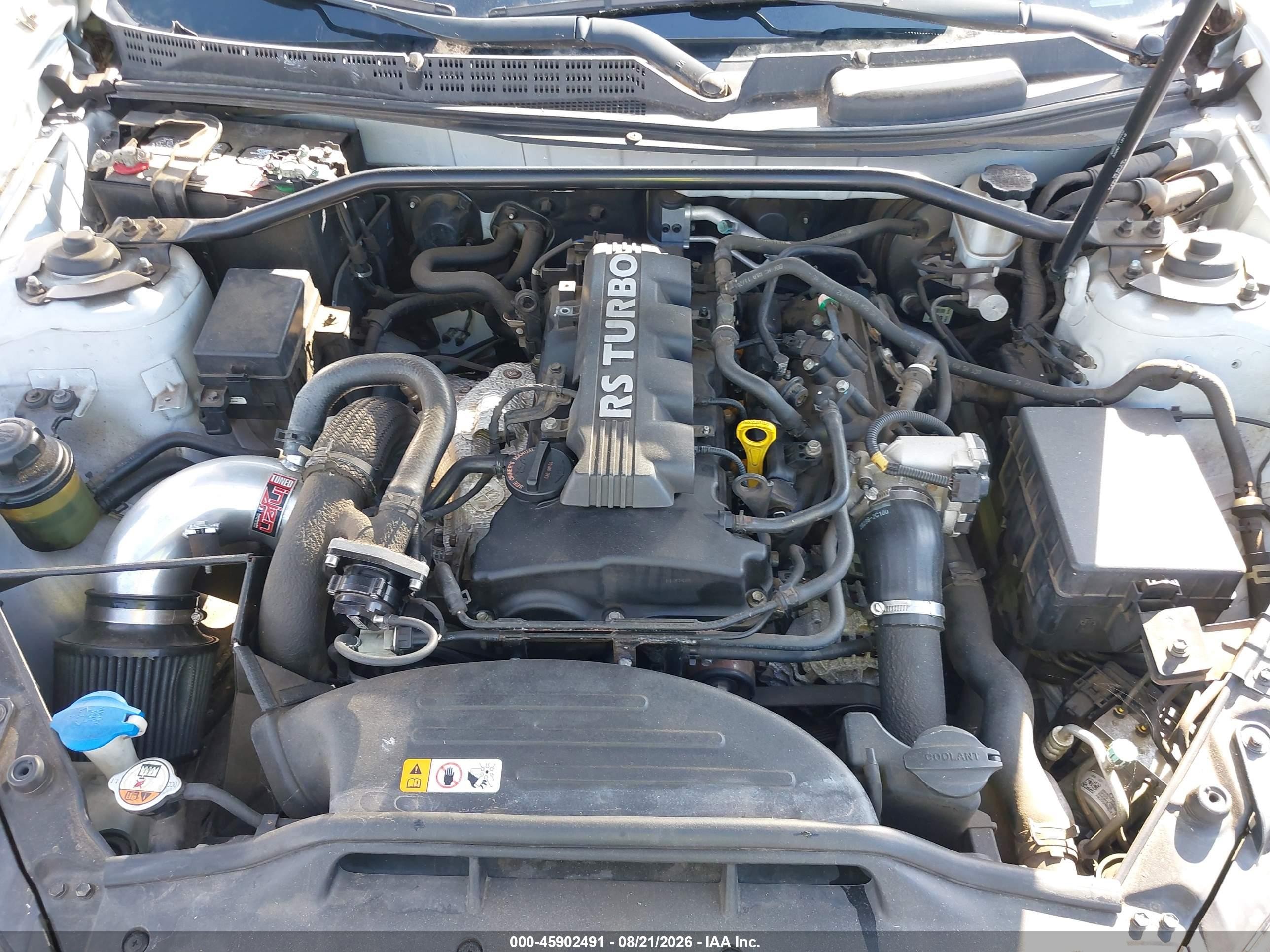 2013 Hyundai Genesis 2.0t Серебряный vin: KMHHT6KD2DU095524