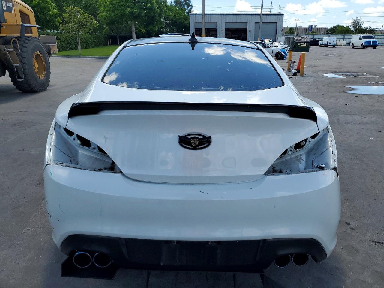 2013 Hyundai Genesis Coupe 2.0t White vin: KMHHT6KD2DU105193