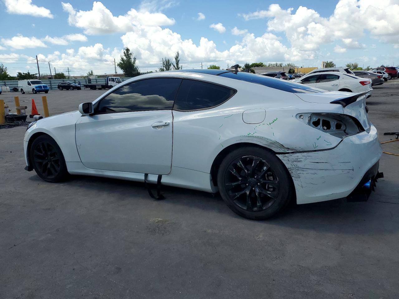 2013 Hyundai Genesis Coupe 2.0t White vin: KMHHT6KD2DU105193