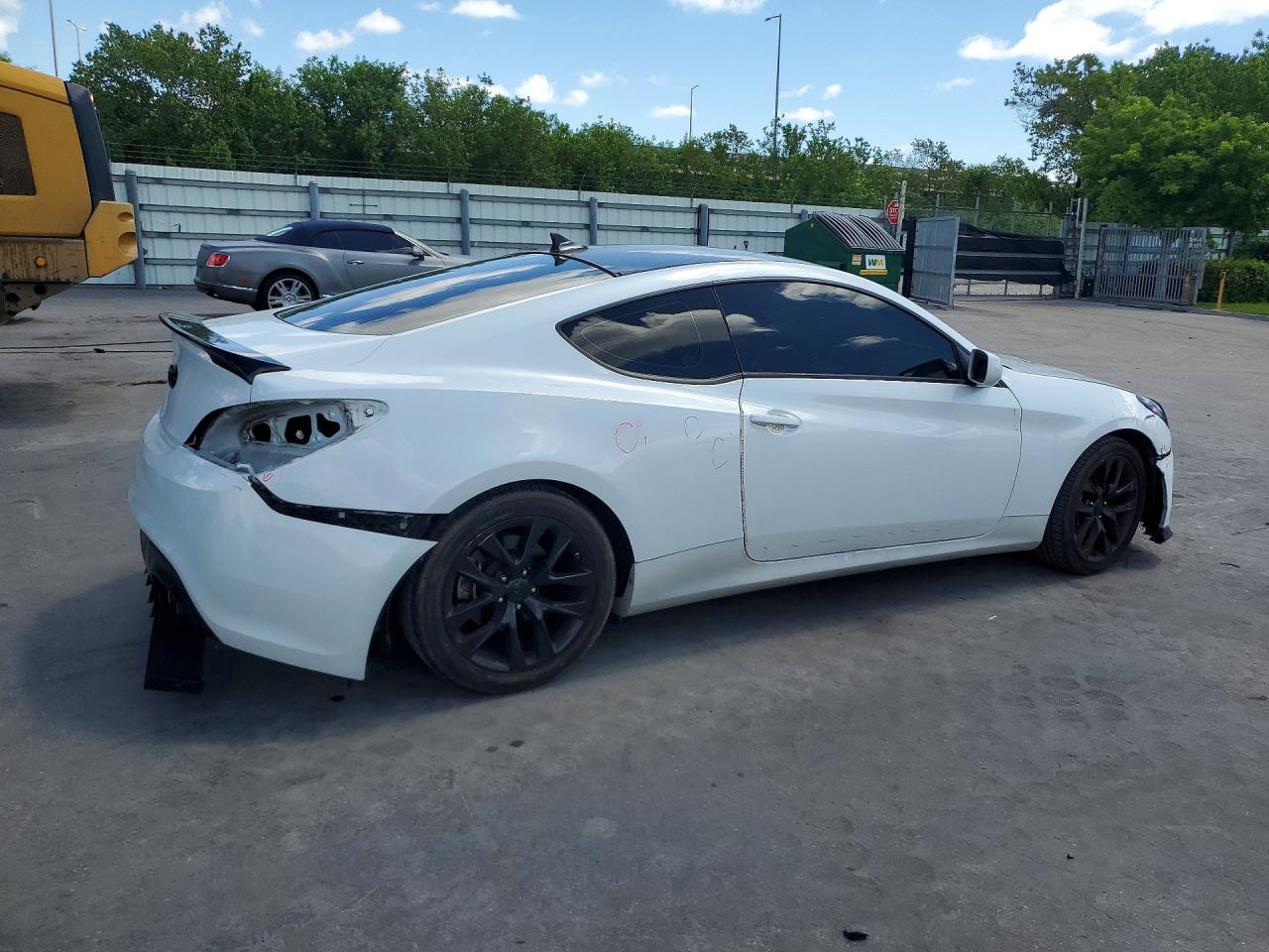 2013 Hyundai Genesis Coupe 2.0t White vin: KMHHT6KD2DU105193