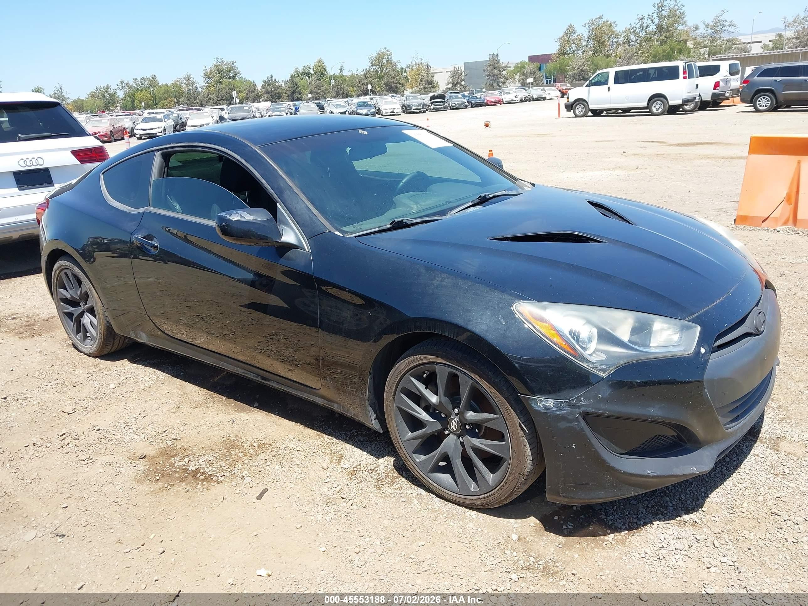 2013 Hyundai Genesis 2.0t Черный vin: KMHHT6KD2DU108756