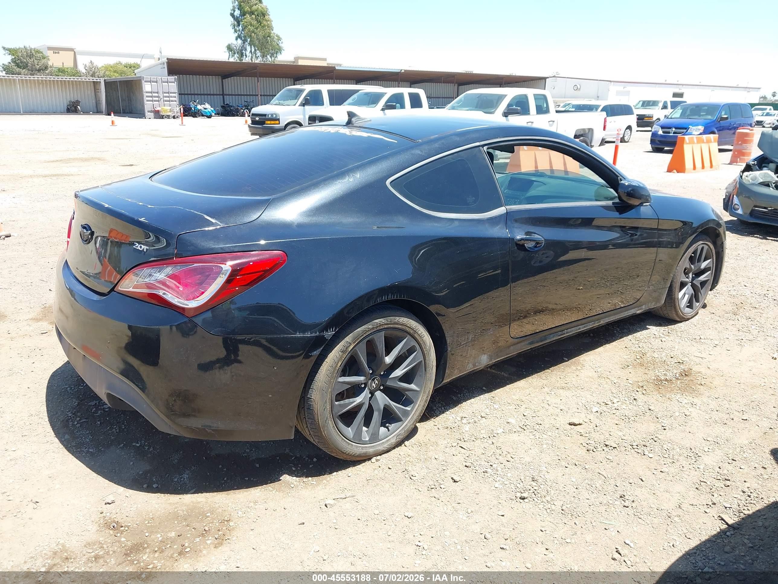 2013 Hyundai Genesis 2.0t Черный vin: KMHHT6KD2DU108756