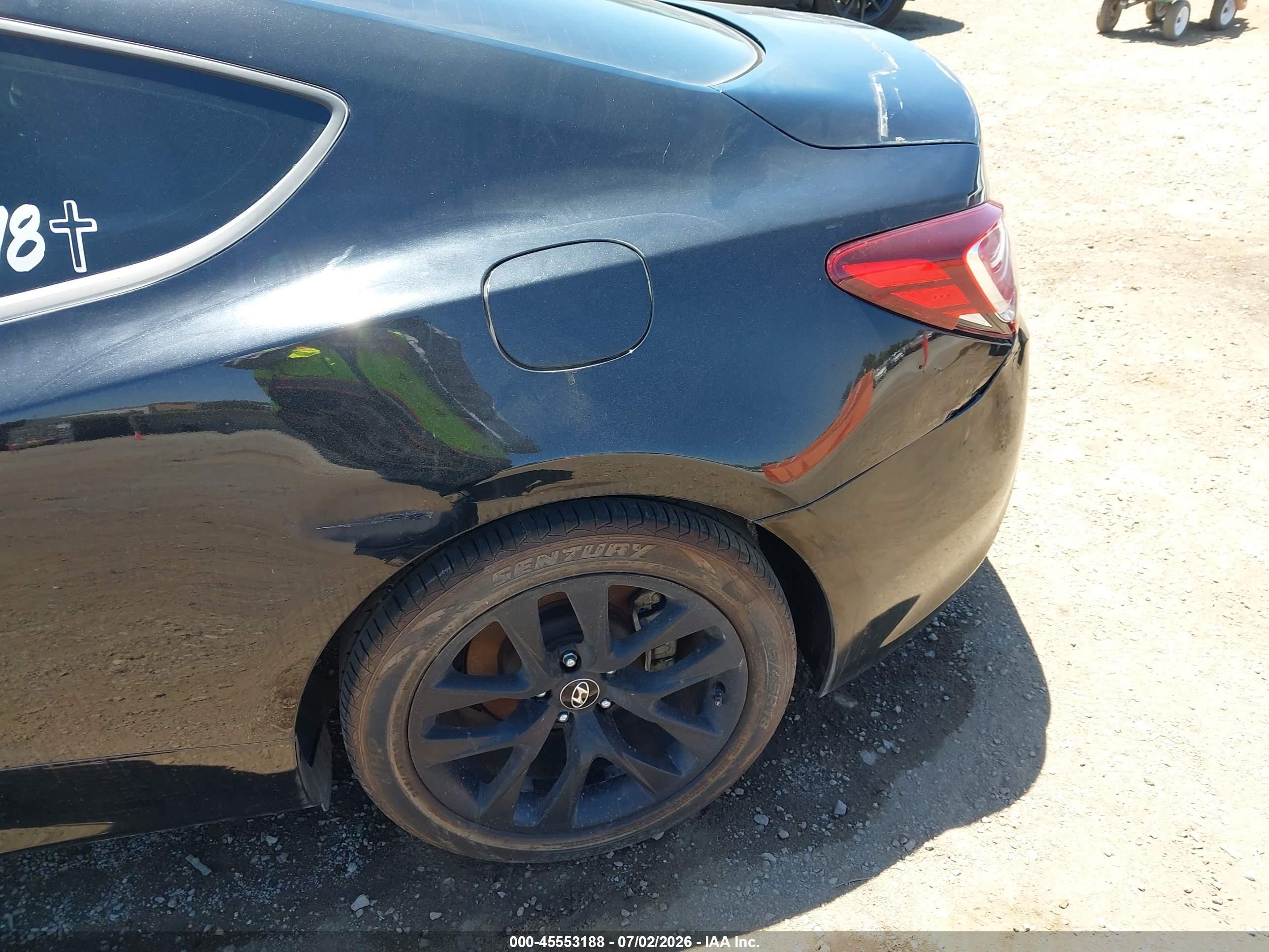 2013 Hyundai Genesis 2.0t Черный vin: KMHHT6KD2DU108756