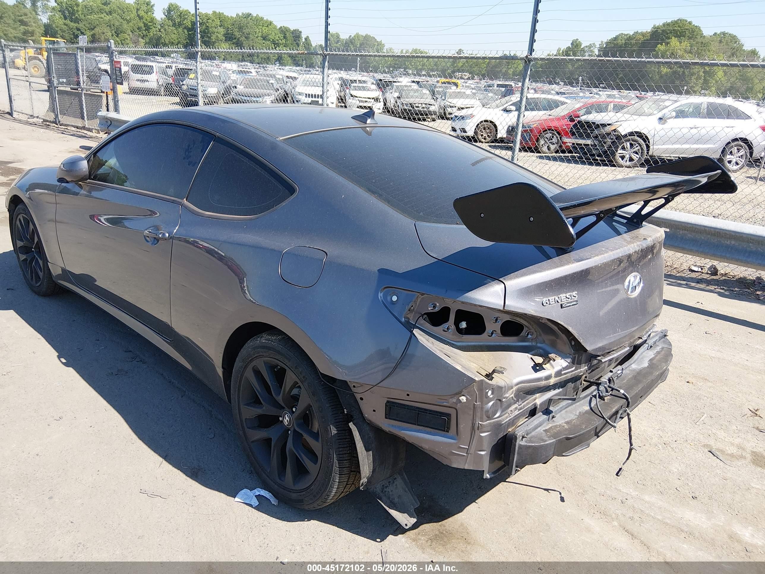 2013 Hyundai Genesis 2.0t Premium Gray vin: KMHHT6KD2DU109471
