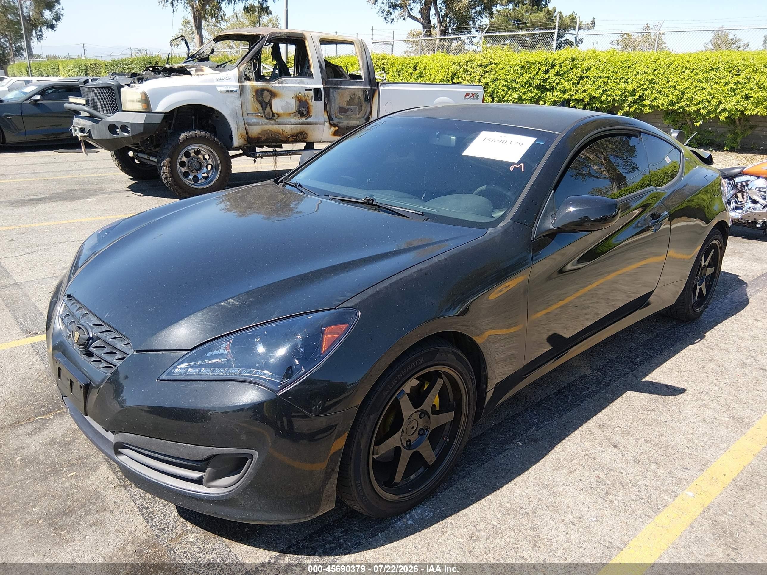 2011 Hyundai Genesis 2.0t Black vin: KMHHT6KD3BU055062