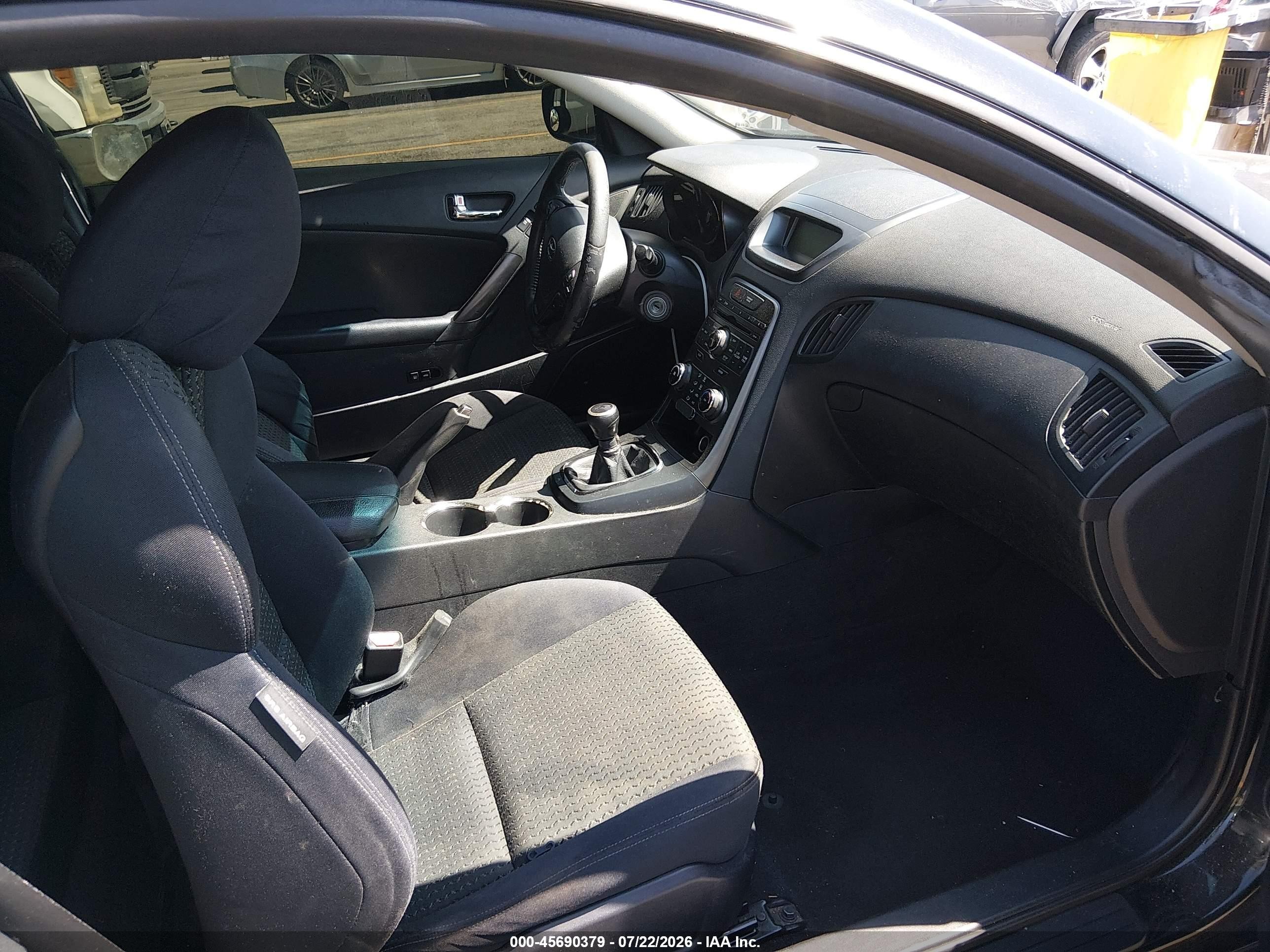 2011 Hyundai Genesis 2.0t Black vin: KMHHT6KD3BU055062