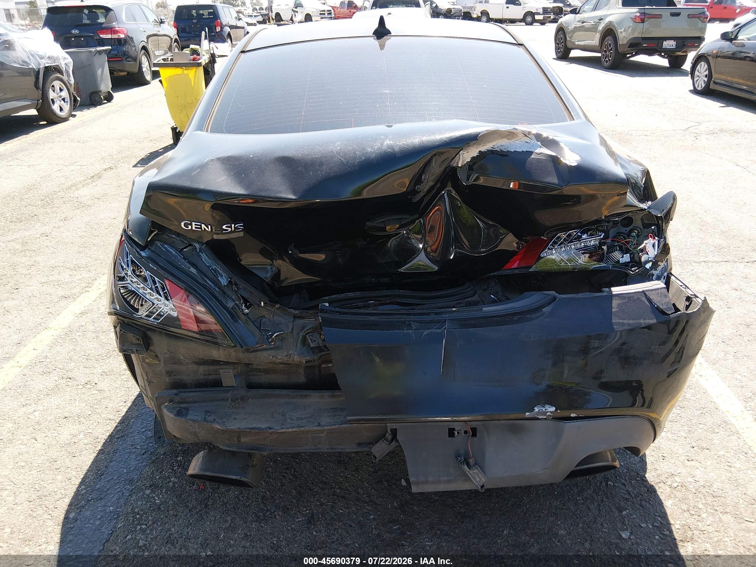 2011 Hyundai Genesis 2.0t Black vin: KMHHT6KD3BU055062