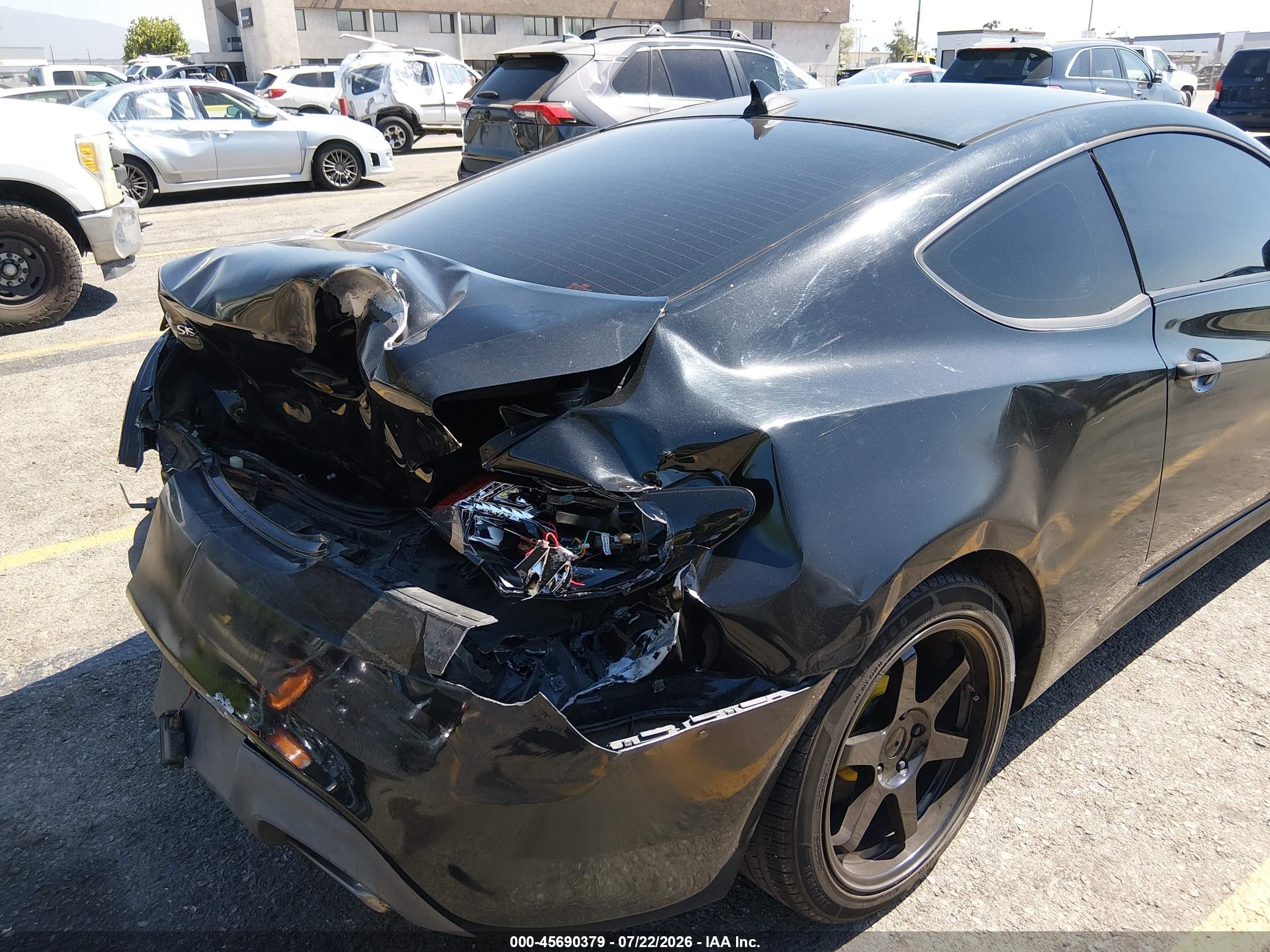 2011 Hyundai Genesis 2.0t Black vin: KMHHT6KD3BU055062