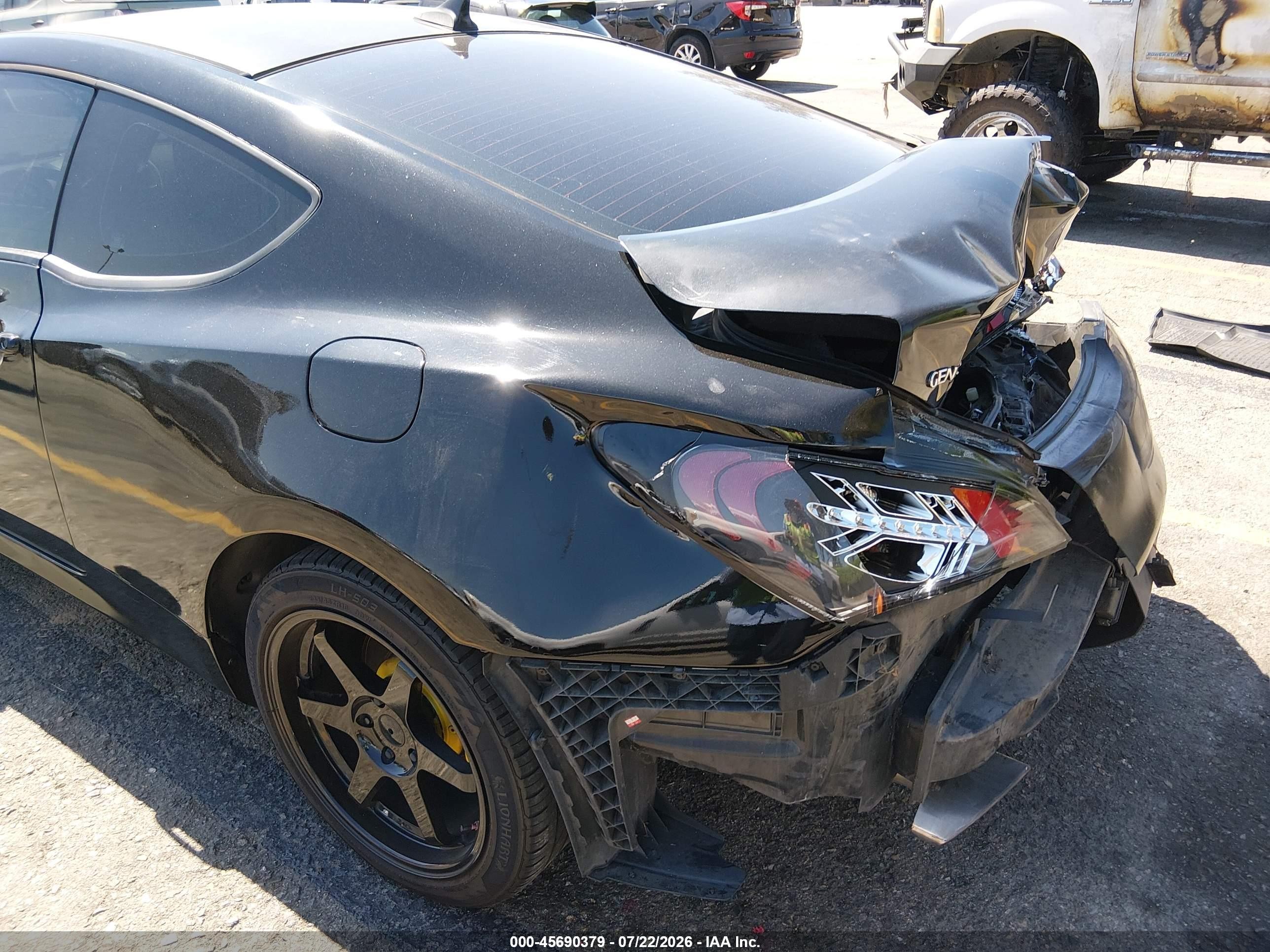 2011 Hyundai Genesis 2.0t Black vin: KMHHT6KD3BU055062