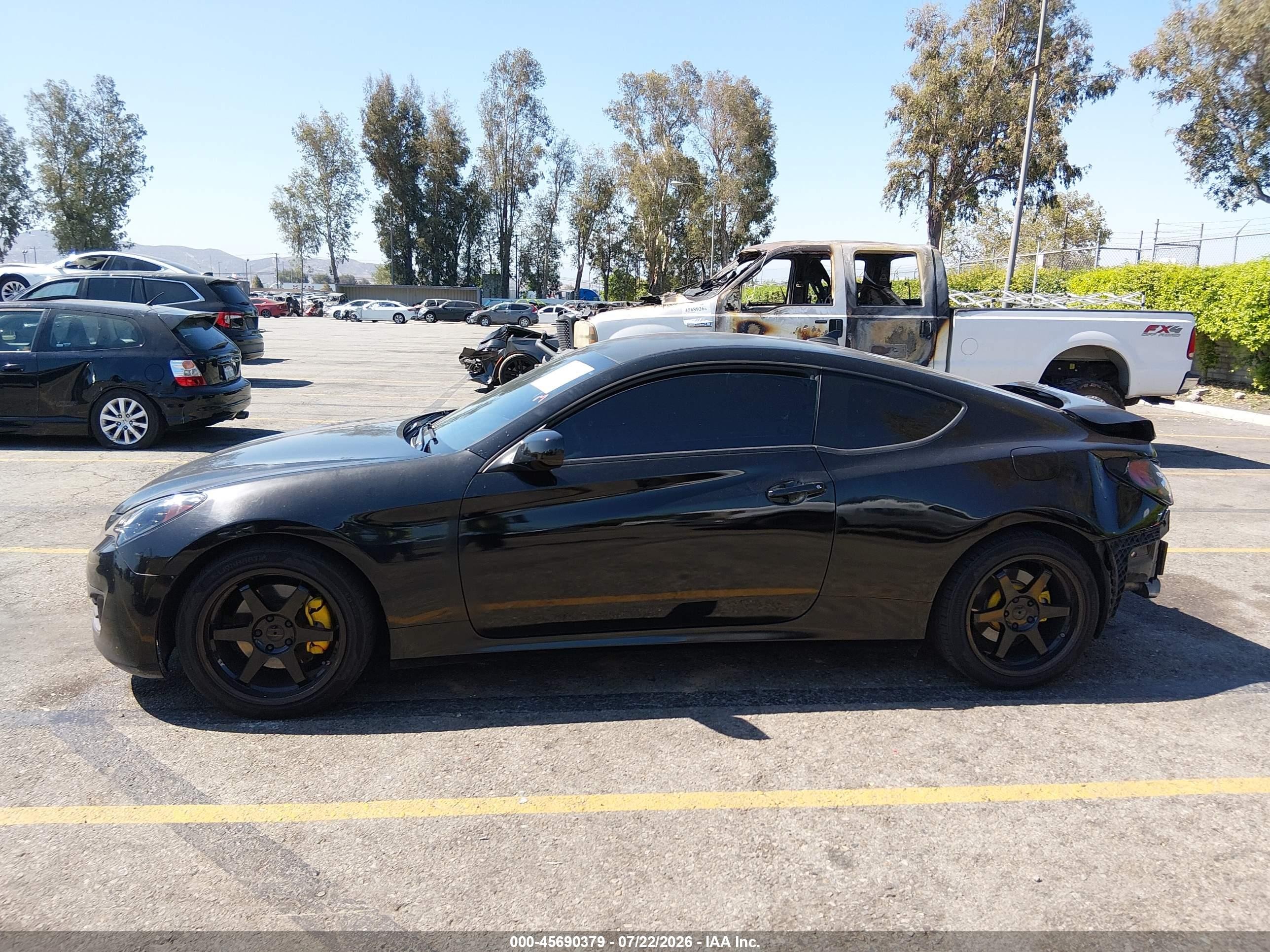 2011 Hyundai Genesis 2.0t Black vin: KMHHT6KD3BU055062