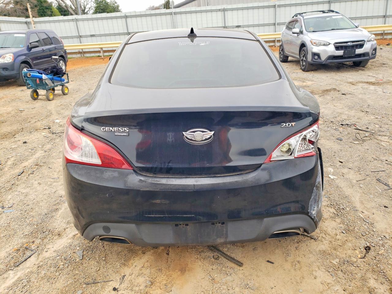 2012 Hyundai Genesis Coupe 2.0t Black vin: KMHHT6KD3CU068878