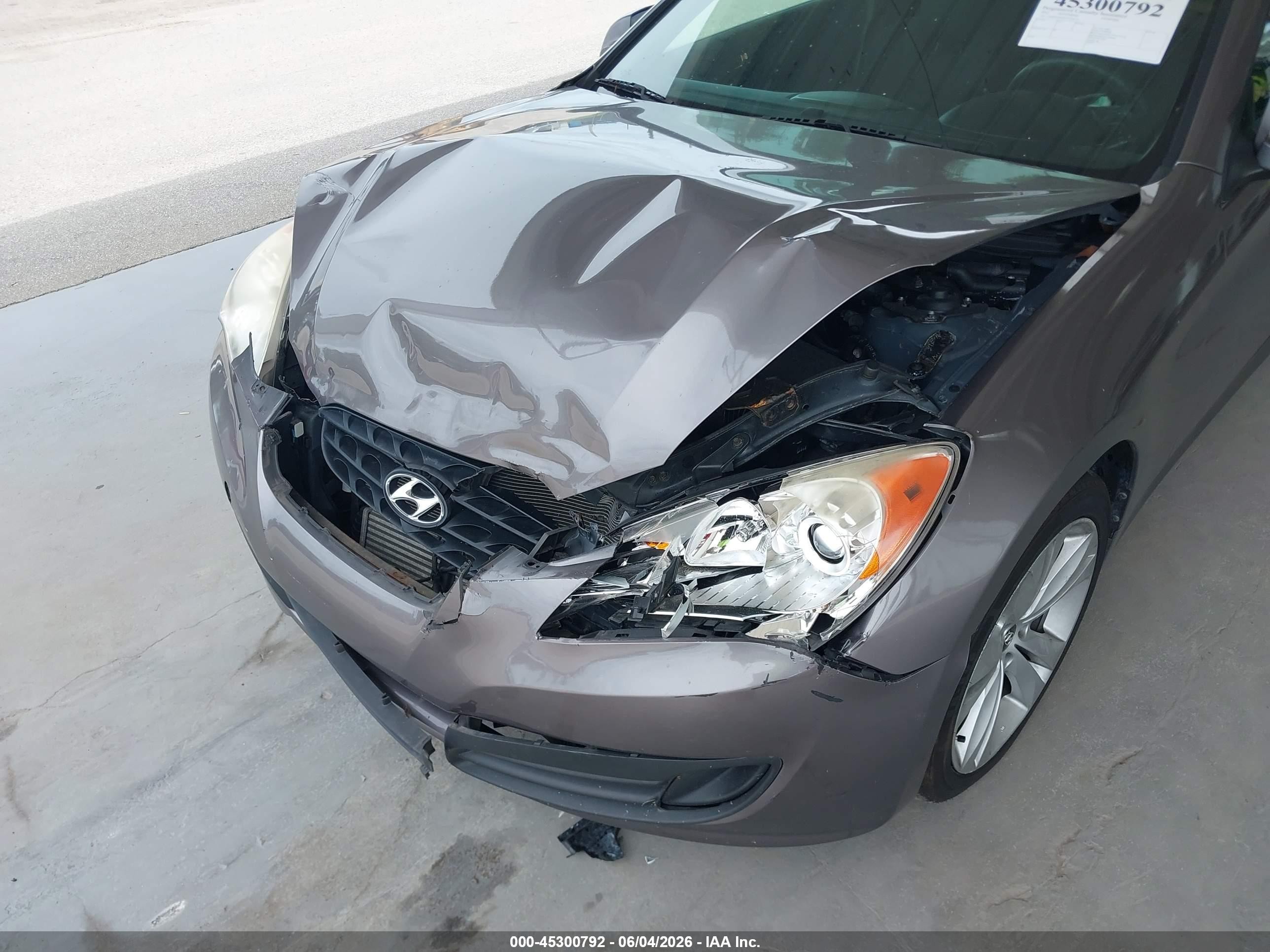 2012 Hyundai Genesis 2.0t Gray vin: KMHHT6KD3CU070579