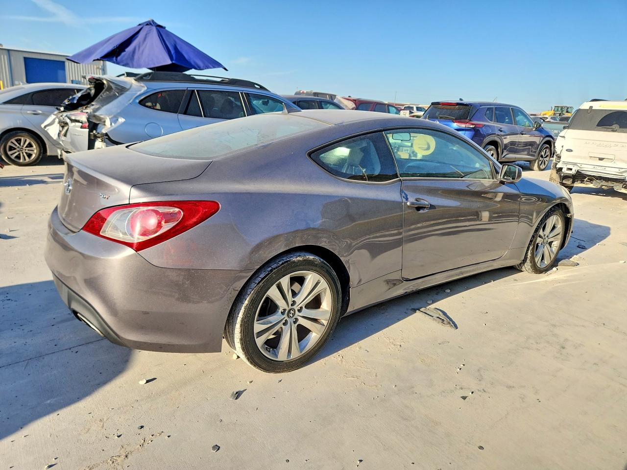 2012 Hyundai Genesis Coupe 2.0t Gray vin: KMHHT6KD3CU073725