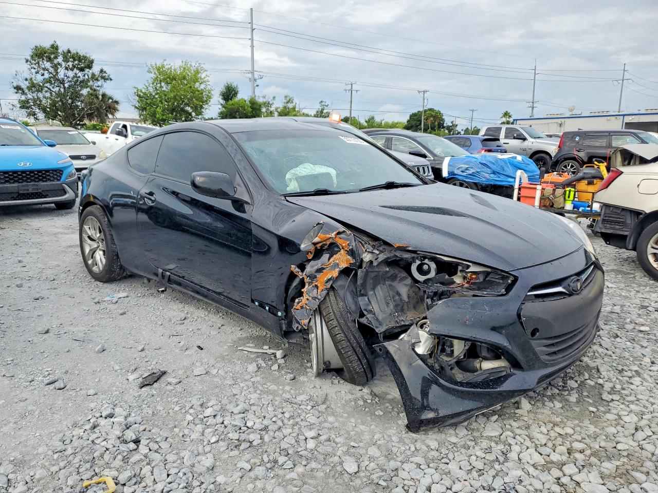 2013 Hyundai Genesis Coupe 2.0t Black vin: KMHHT6KD3DU086668