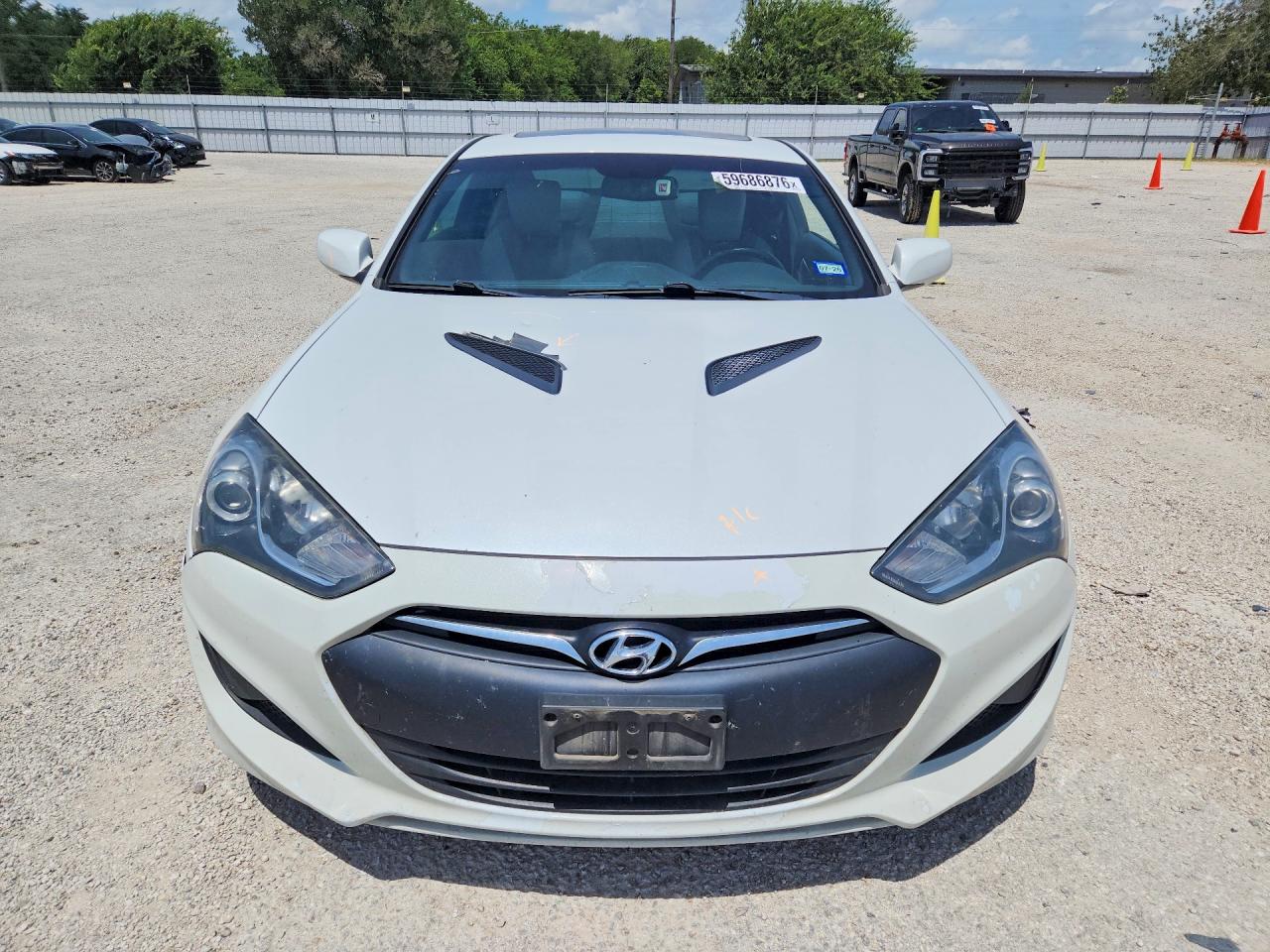 2013 Hyundai Genesis Coupe 2.0t White vin: KMHHT6KD3DU091997